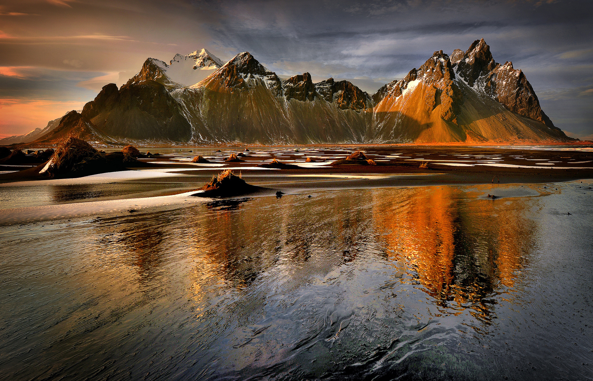 Vestrahorn Iceland mountains, Nature's majesty, Tranquil landscape, Breathtaking scenery, 2050x1320 HD Desktop