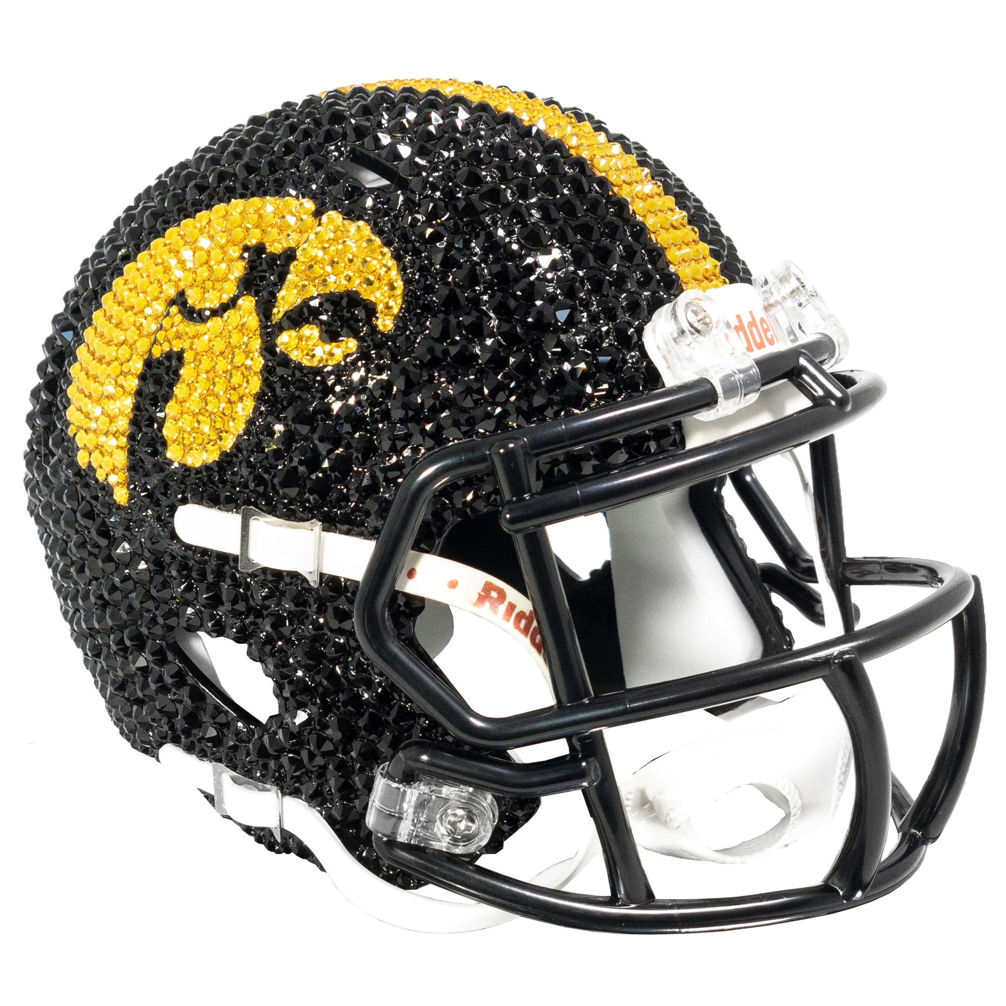 Iowa Hawkeyes Football, Swarovski crystal, Mini football helmet, Iowa, 2000x2000 HD Handy