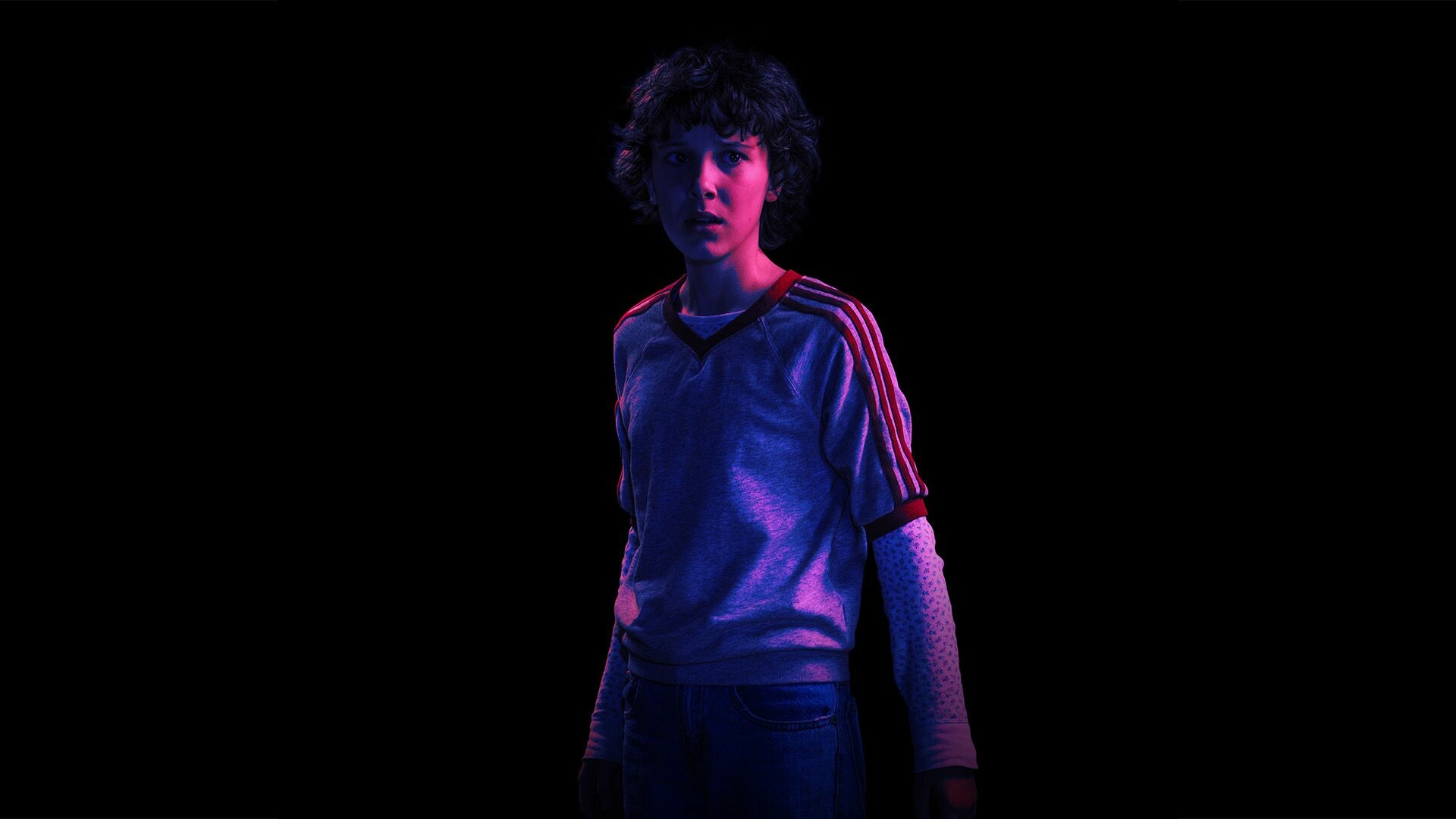 Stranger Things: Eleven, one of Dr. Brenner's subjects from Hawkins National Laboratory. 1920x1080 Full HD Wallpaper.