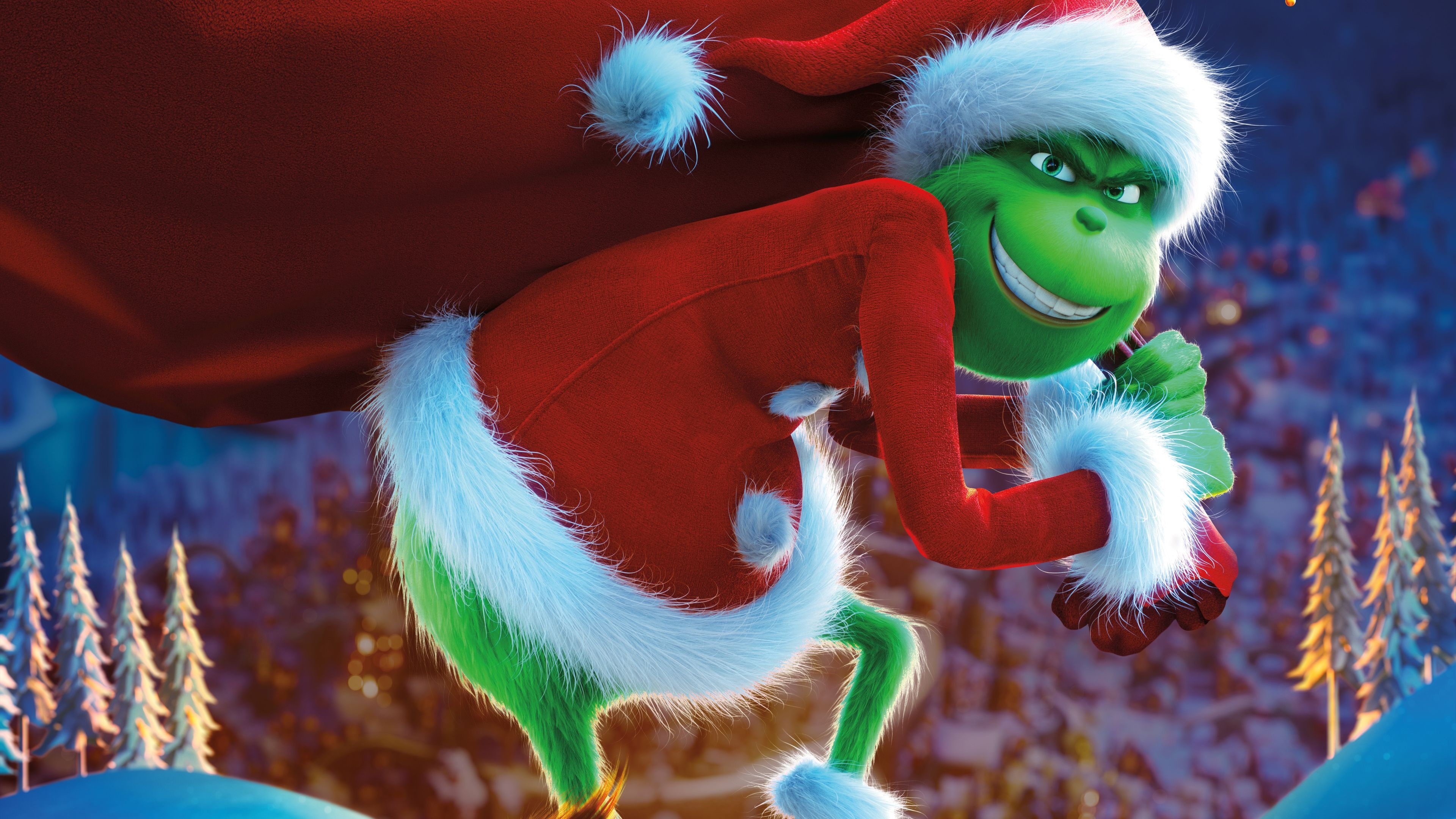 The Grinch 2018 movie, 8k wallpapers, HD wallpapers, Animated movies wallpapers, 3840x2160 4K Desktop