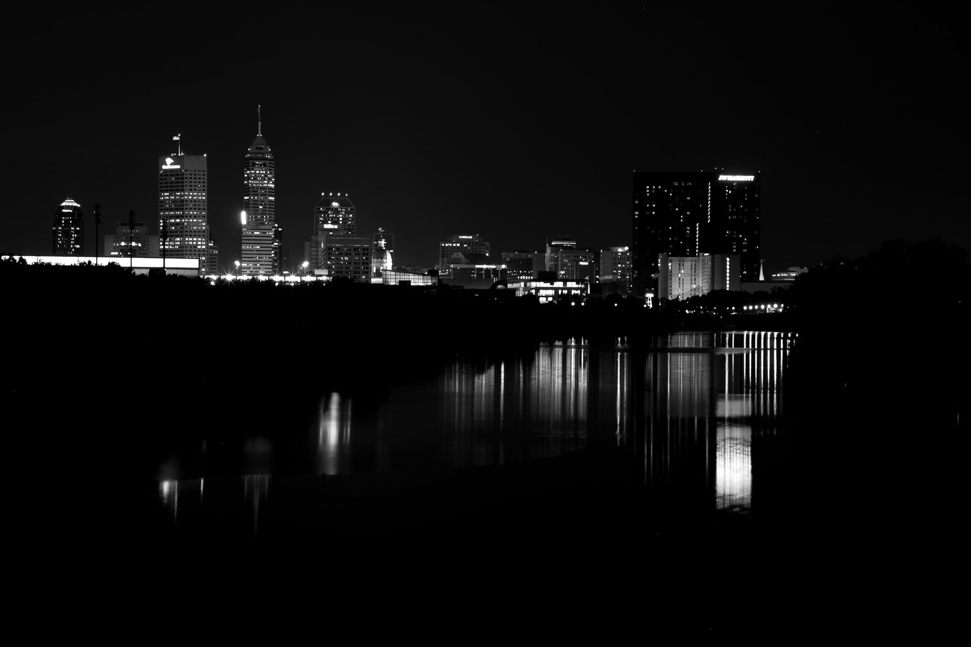 Indianapolis Skyline, Travel destination, Famous landmarks, Cityscape view, 1920x1280 HD Desktop