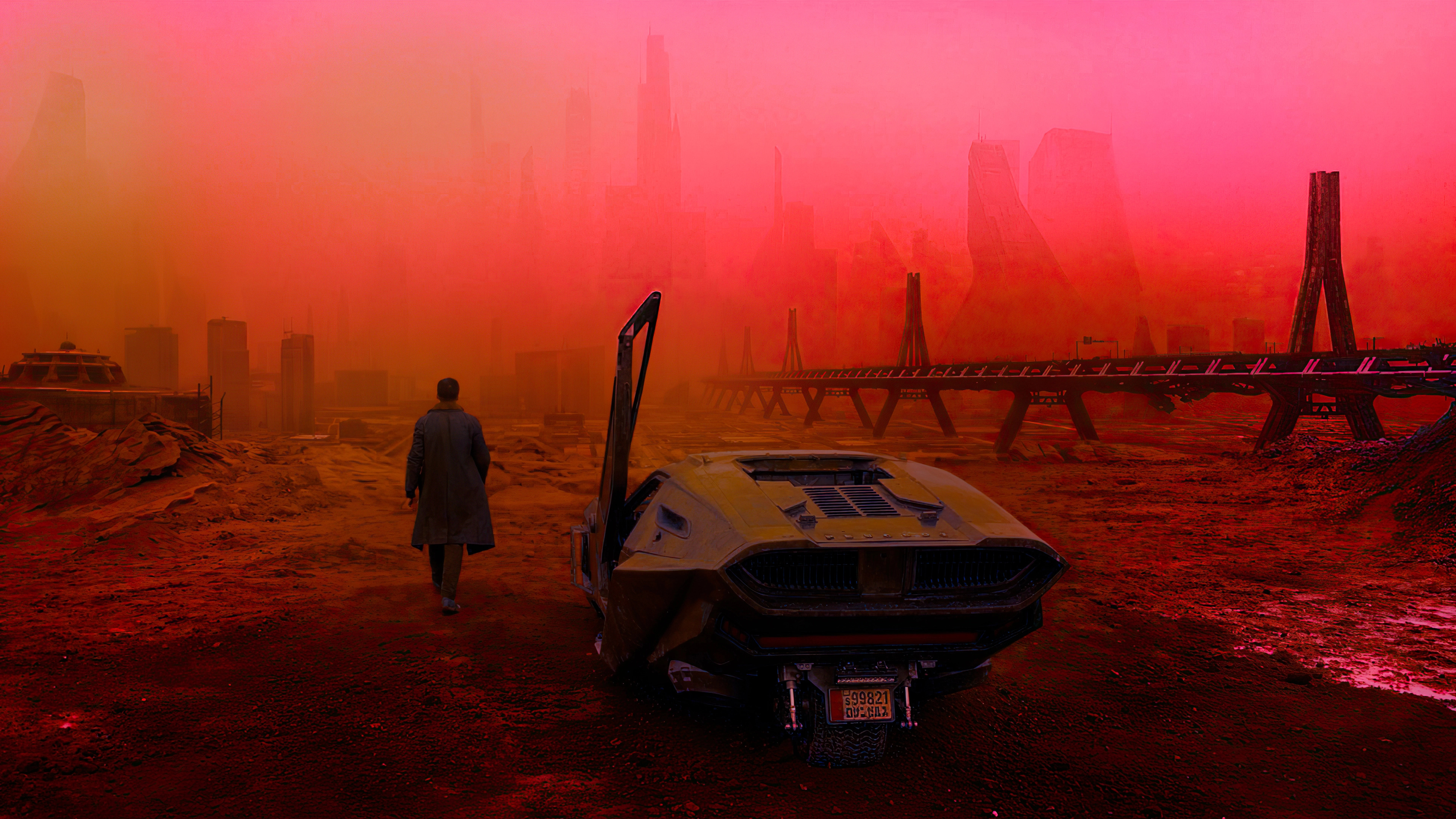 Blade Runner 2049 car, Peugeot concept, Ultra HD, Futuristic design, 3840x2160 4K Desktop
