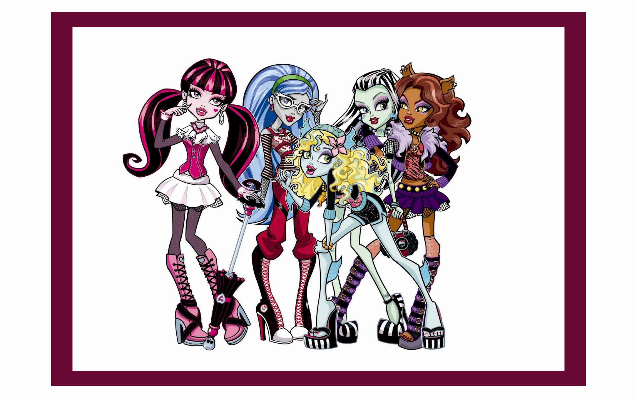 Monster High: A multimedia-supported doll franchise from Mattel that was launched in 2010. 2560x1600 HD Wallpaper.