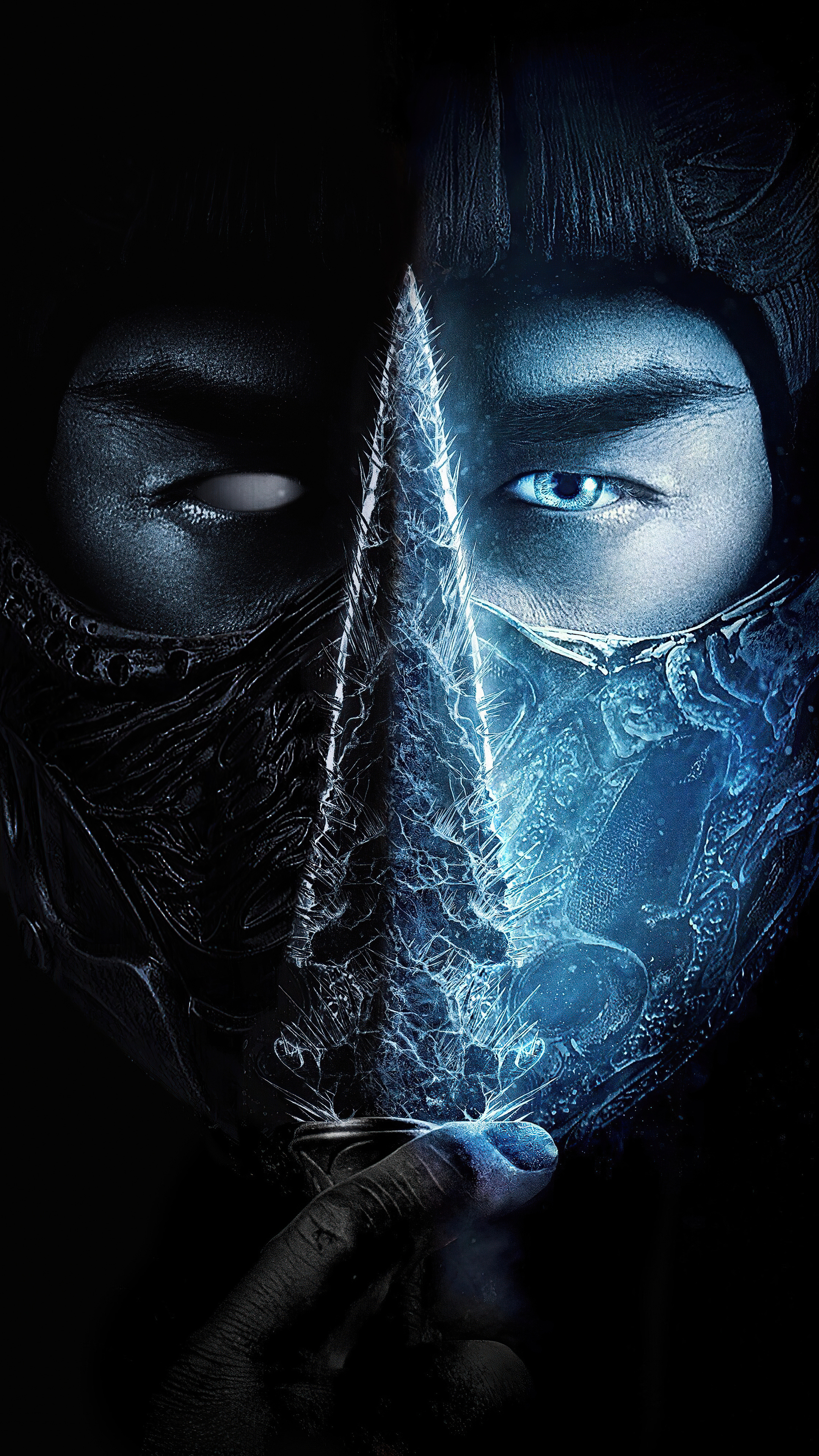 Noob Sub-Zero, Dark and icy powers, Sony Xperia X series, HD wallpapers, 2160x3840 4K Phone