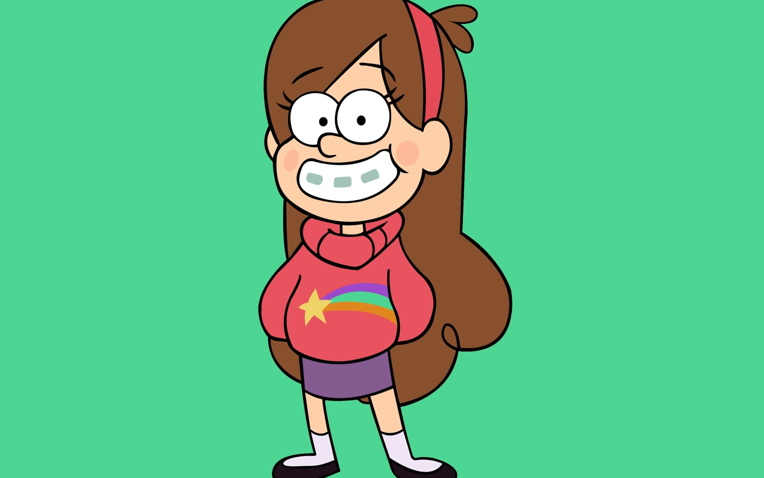 Gravity Falls: Mabel Pines, The 12-year-old twin sister of Dipper Pines. 2560x1600 HD Background.