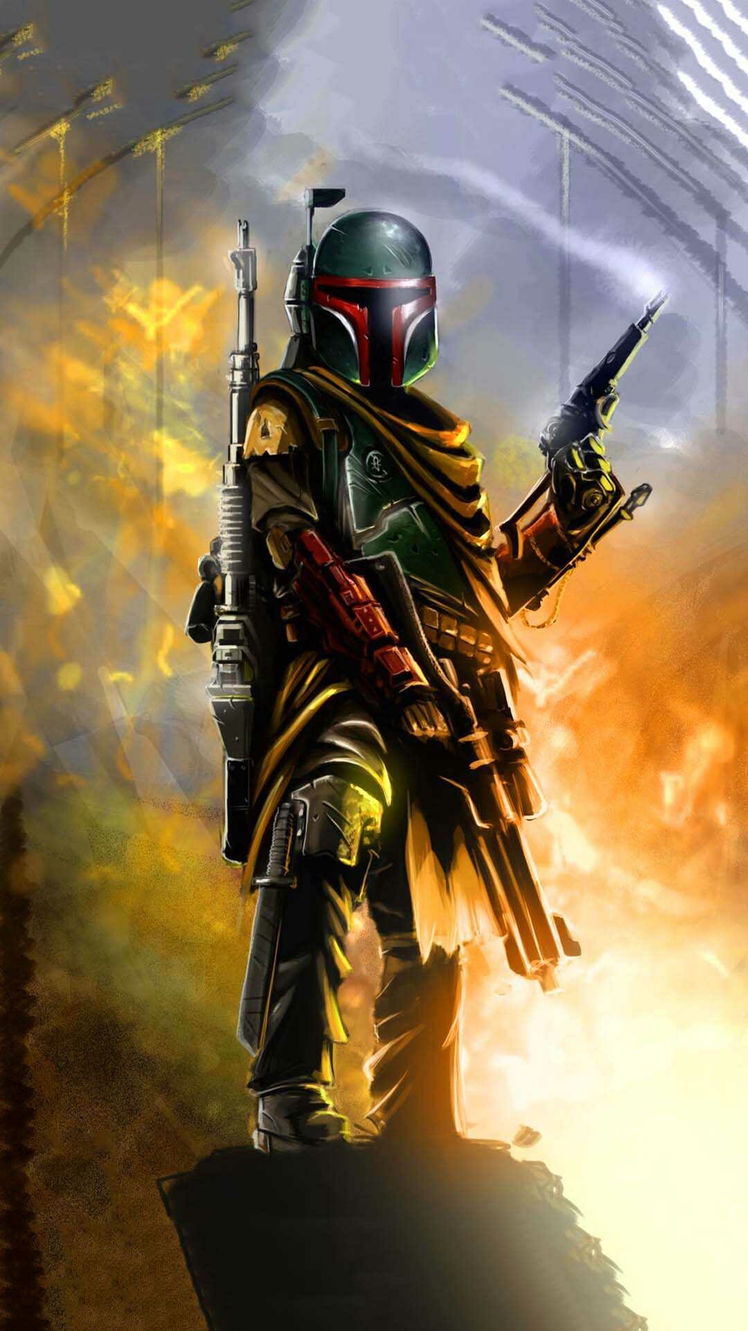 The Book of Boba Fett: The character appearing in many forms of Star Wars media outside of the films. 1080x1920 Full HD Wallpaper.