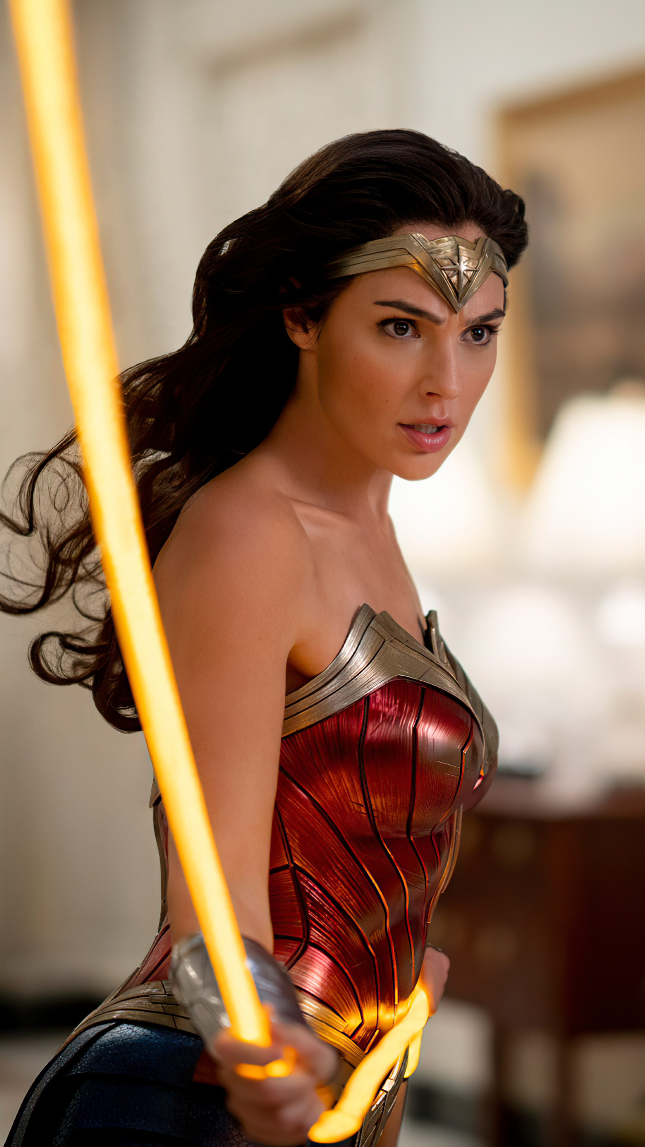 Gal Gadot in Wonder Woman movie, Still, 5K, Sony Xperia X, 2160x3840 4K Phone