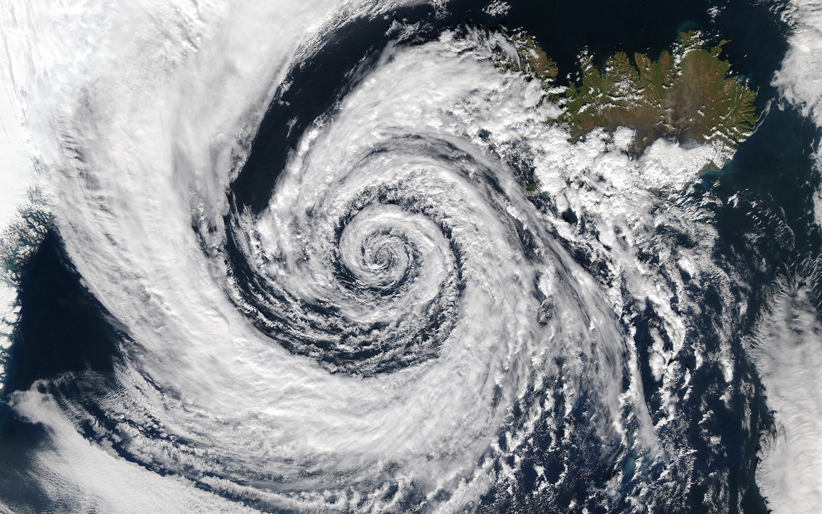 Hurricane, Nature, Aerial view, Majestic swirl, 2880x1800 HD Desktop