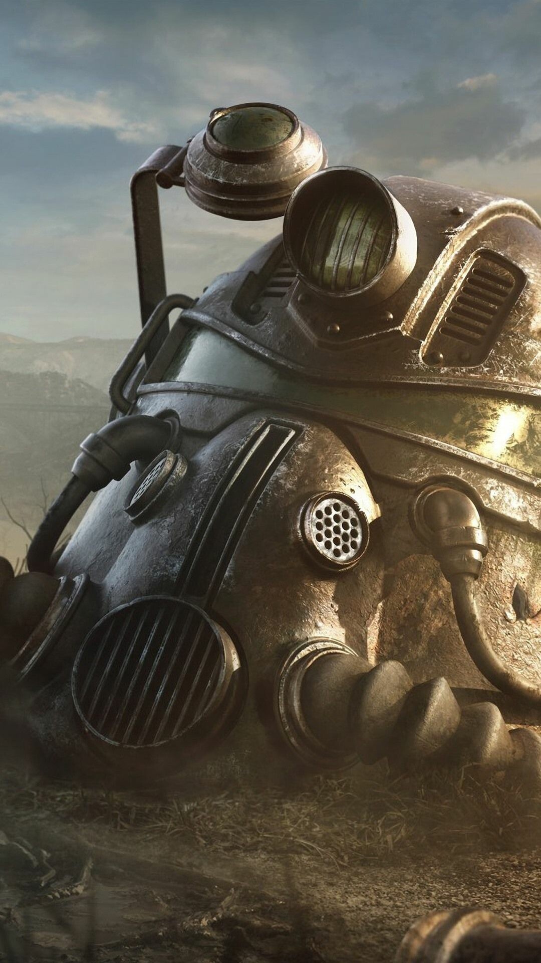 Fallout: The player, Nicknamed the “Sole Survivor” of Vault 111. 1080x1920 Full HD Background.
