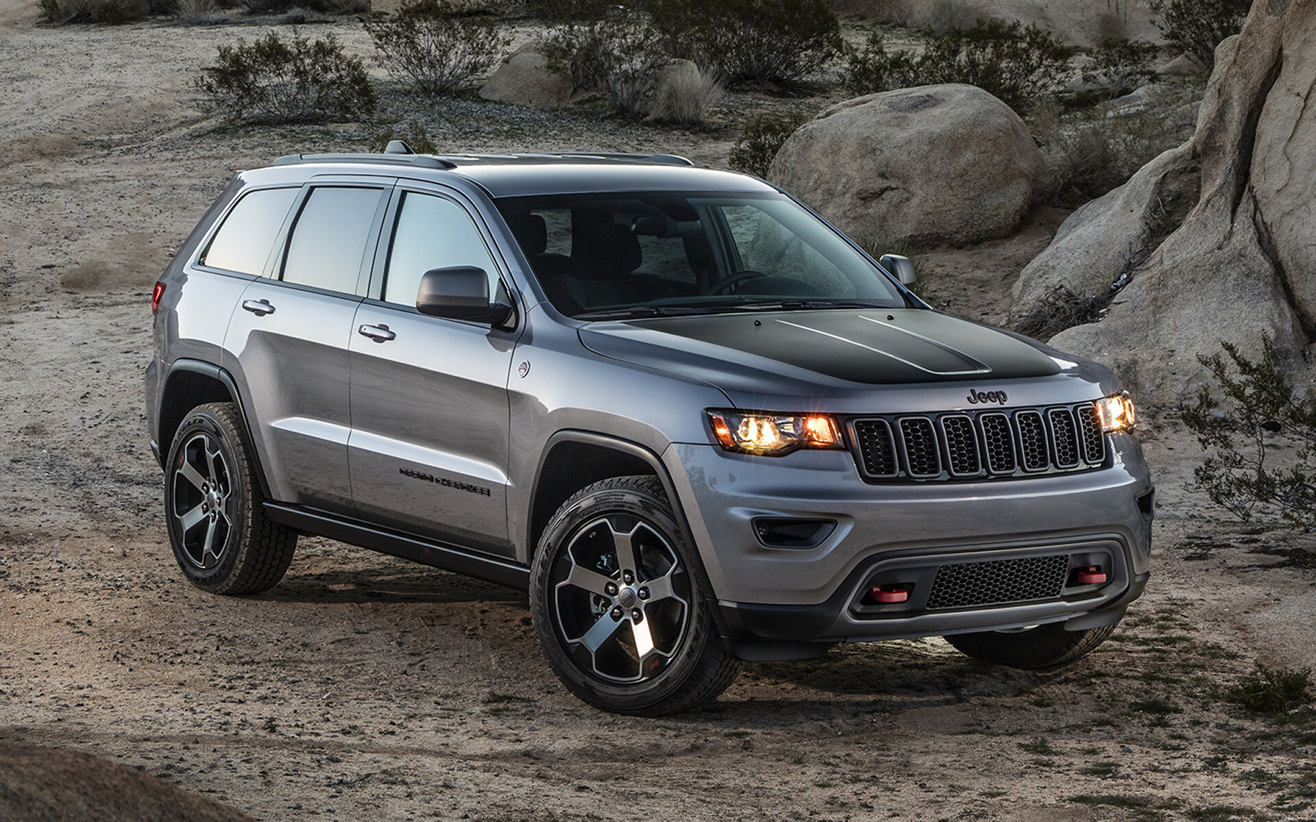 Jeep Grand Cherokee: The Trailhawk trim, The ultimate off-road version, Proven Trail Rated capability. 1920x1200 HD Background.