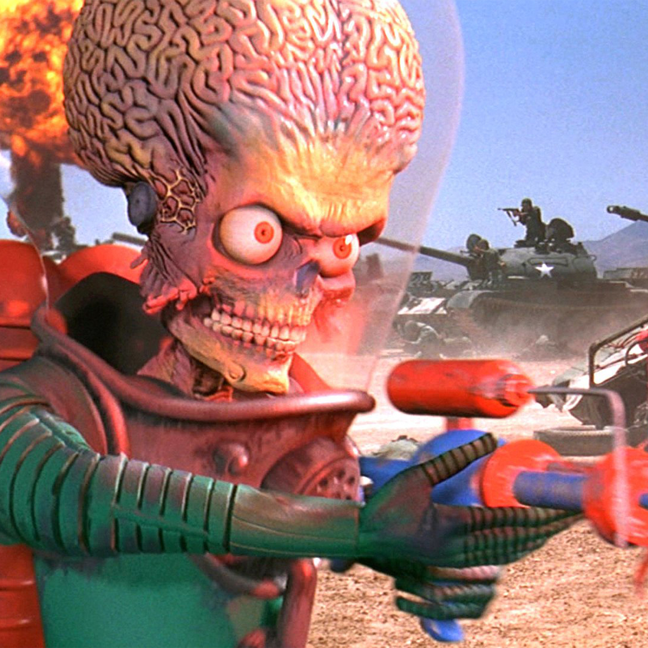 Mars Attacks!, Danny Elfman interview, Tim Burton collaboration, Film score, 2100x2100 HD Phone