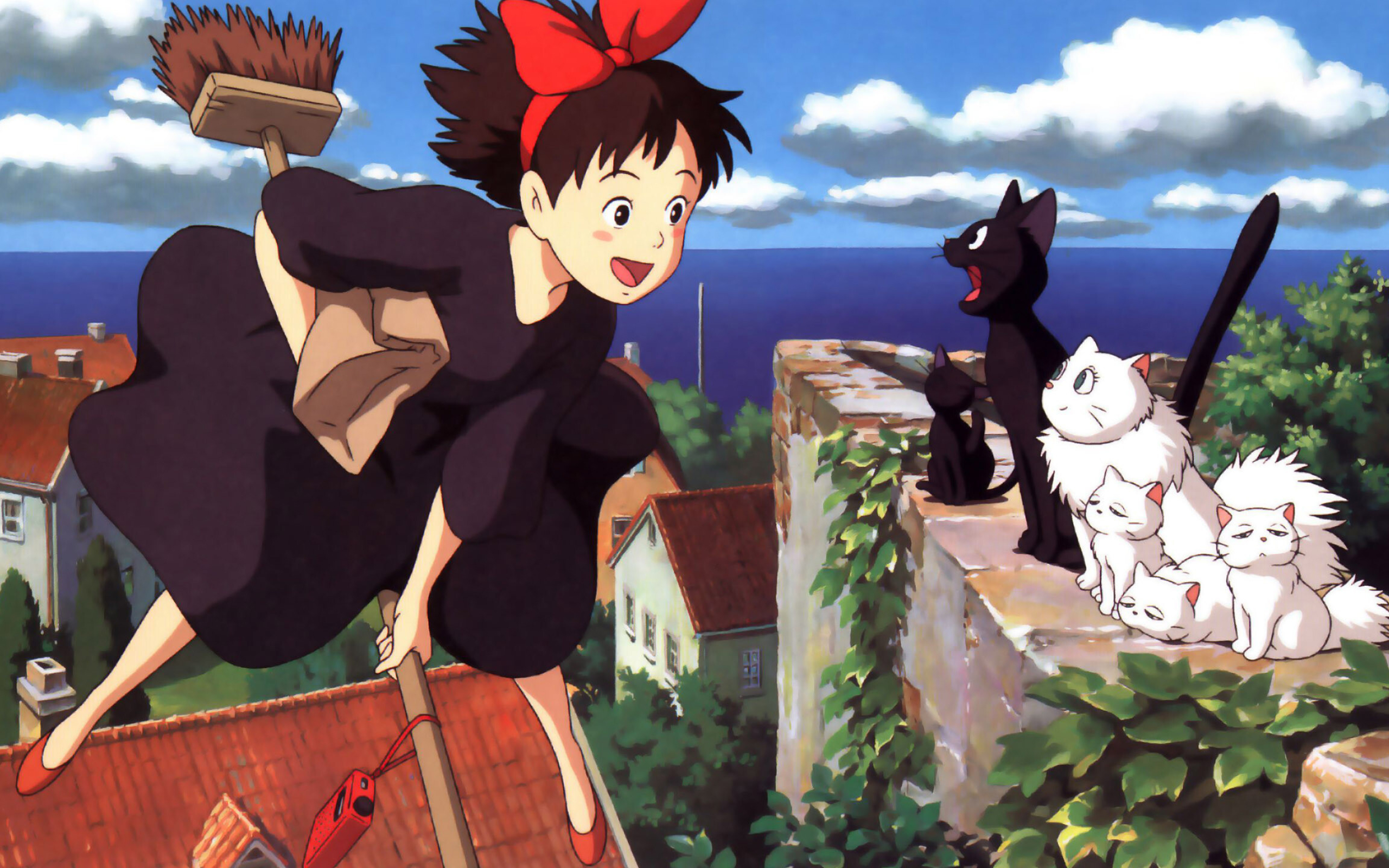 Kiki's Delivery Service: Kiki, a young 13-year-old witch who lives in a village where her mother is the resident herbalist. 2560x1600 HD Background.