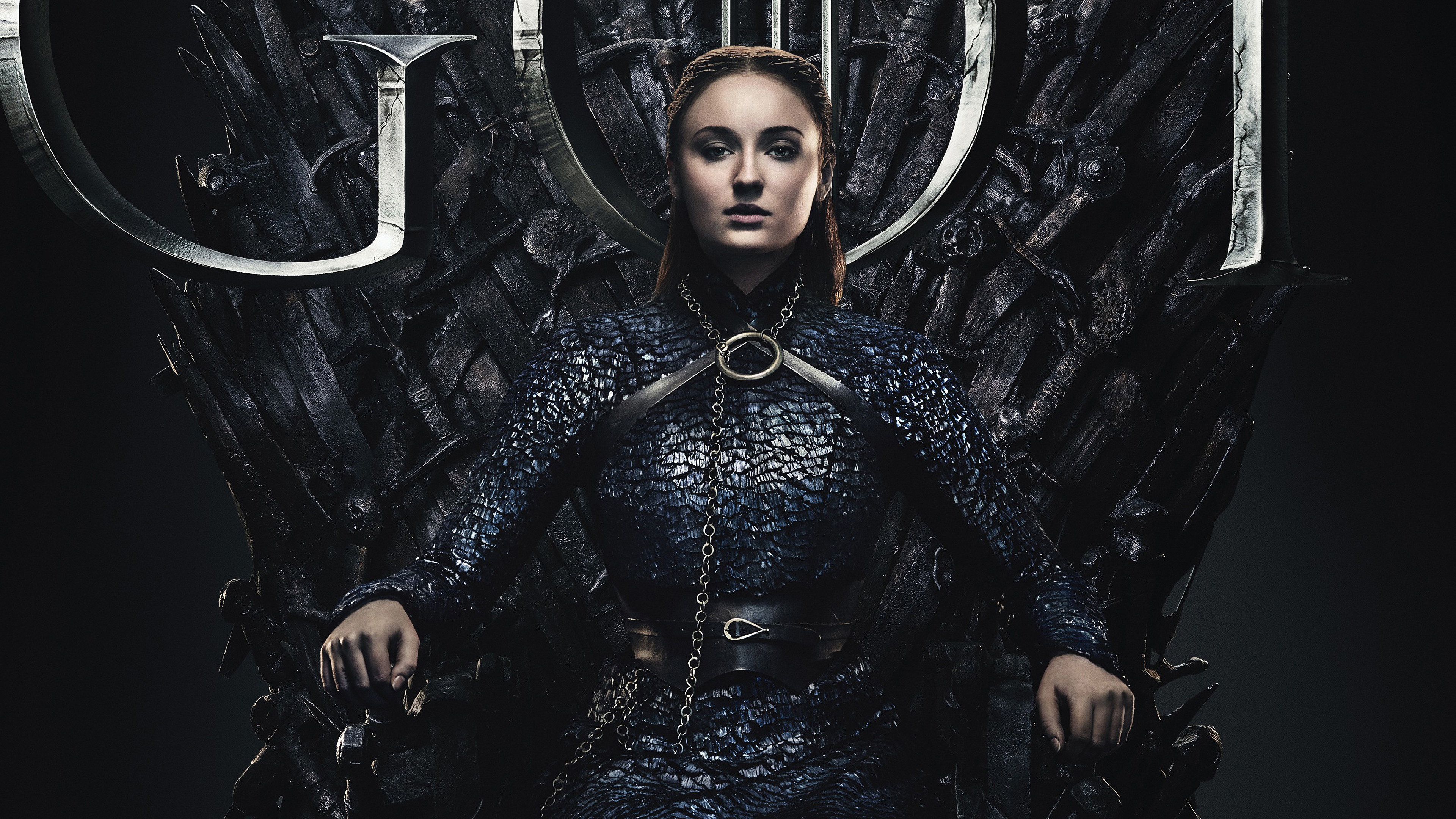 Sansa Stark, Smartest player, Game of Thrones, Season 8, 3840x2160 4K Desktop