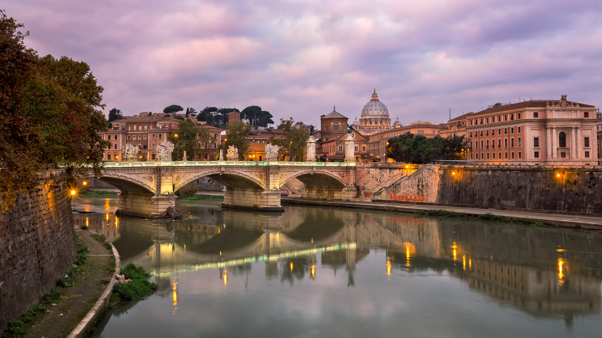 Saint Peter's Cathedral, Morning in Rome, Anshar Photography, Cityscape beauty, 1960x1100 HD Desktop