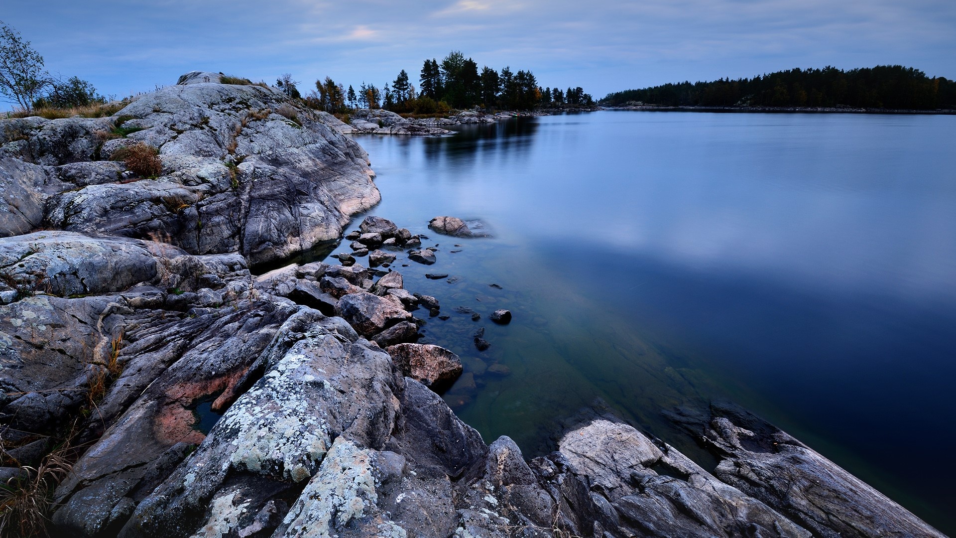 Ladoga Lake view, Koirasaari island, Karelia Russia, Windows 10 spotlight, 1920x1080 Full HD Desktop