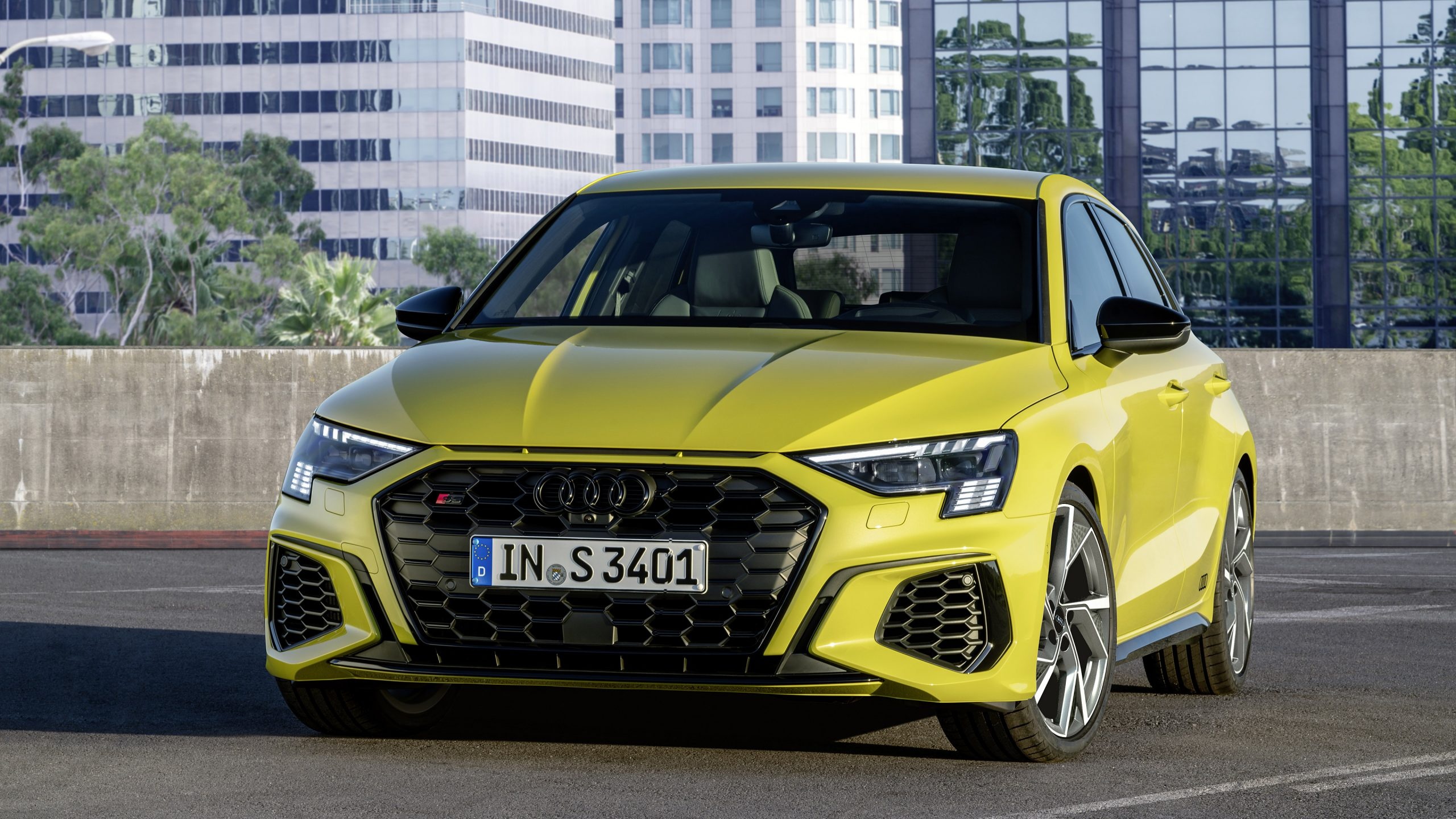 Audi S3, High-performance sedan, 2021 model, 2560x1440 HD Desktop