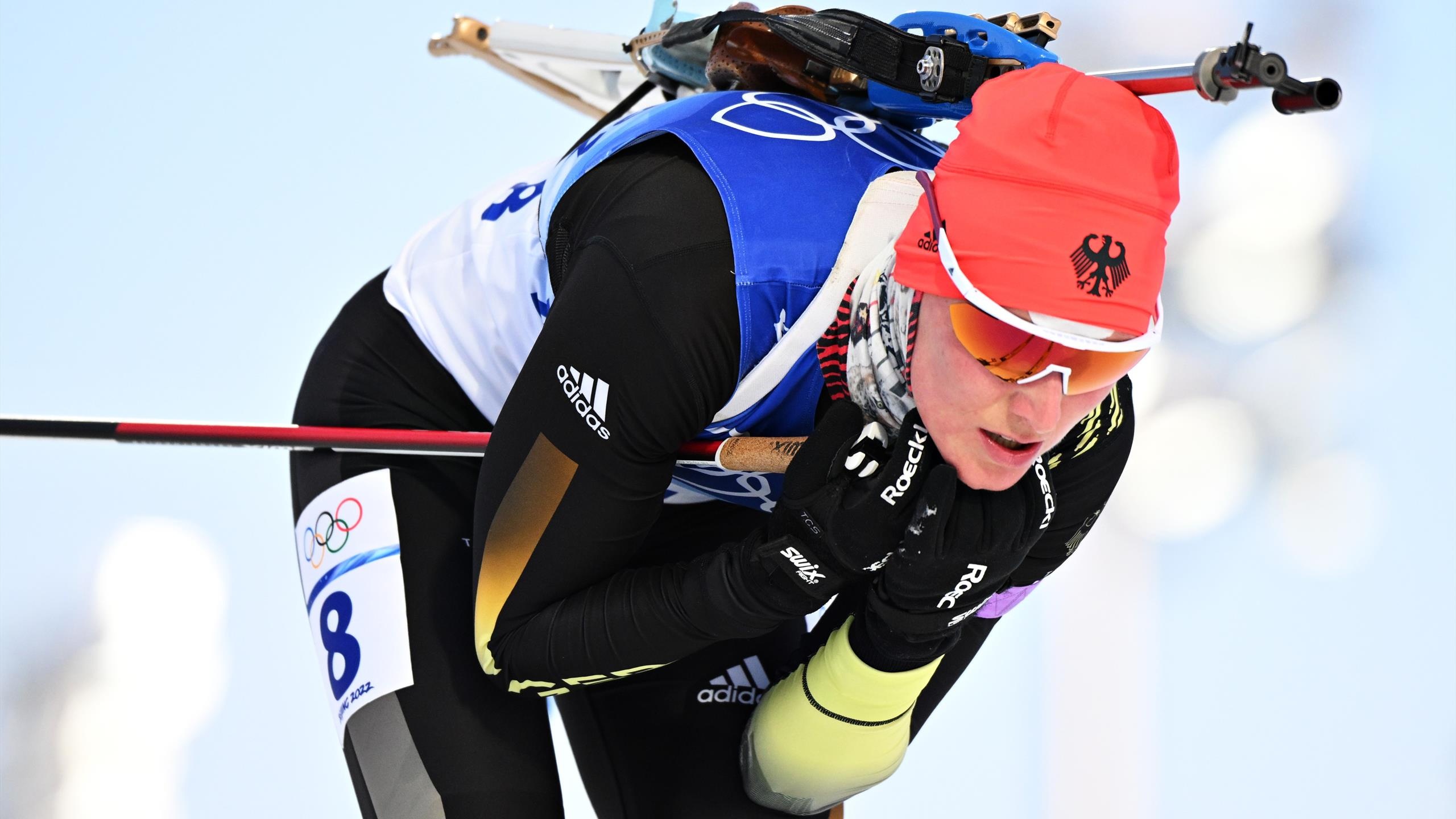 Denise Herrmann, Winter Olympics 2022, Journey to biathlon, Eurosport, 2560x1440 HD Desktop