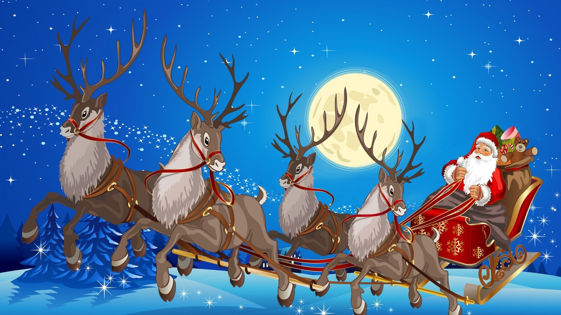 Santa Claus wallpapers, Christmas backgrounds, Holiday celebration, 1920x1080 Full HD Desktop