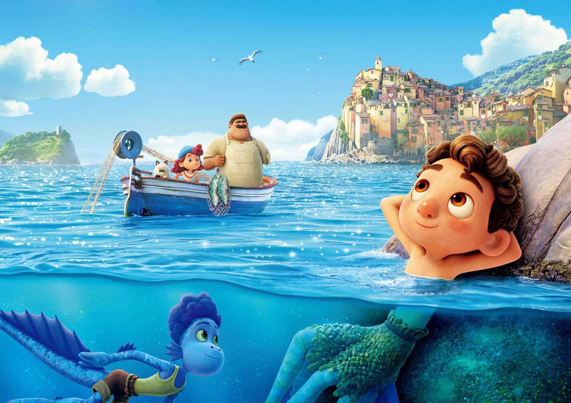 Luca: Pixar, The film premiered at the Aquarium of Genoa on June 13, 2021. 2000x1420 HD Wallpaper.