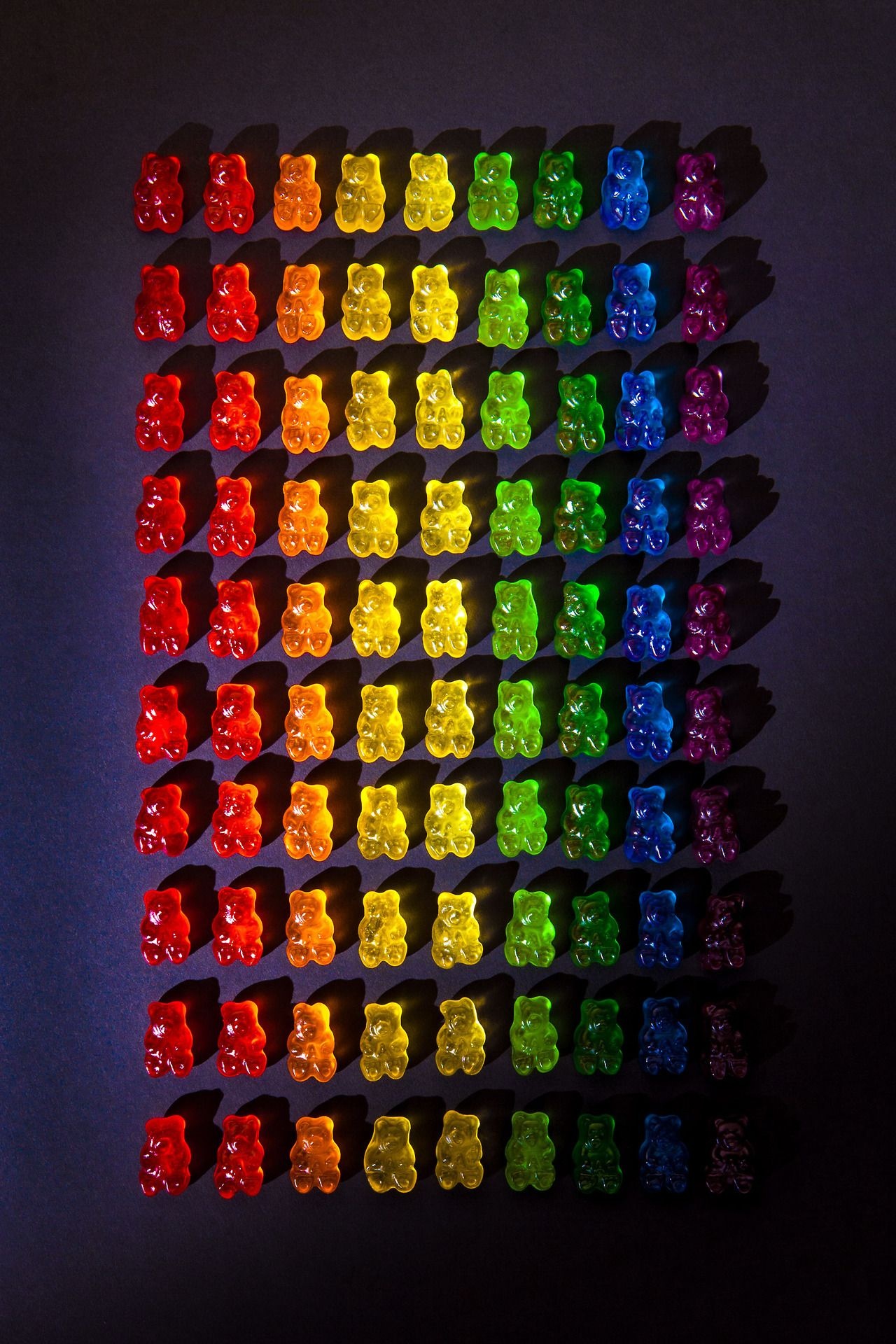 Gummy Bears, Colorful treats, Satisfying visuals, Tumblr inspiration, 1280x1920 HD Phone