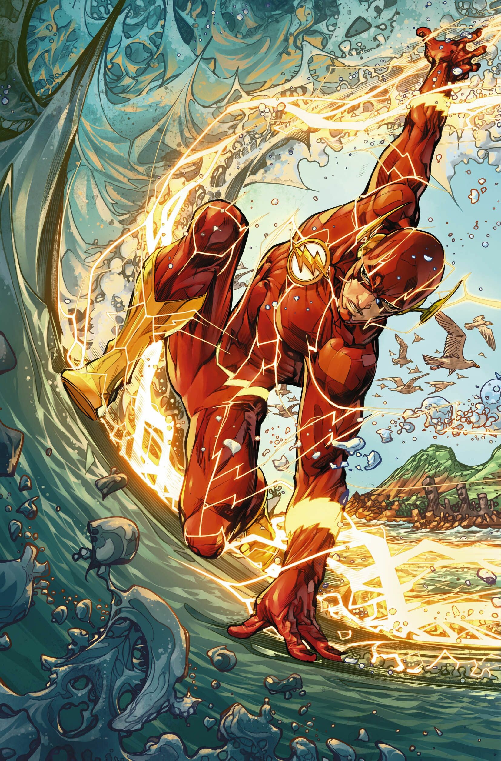 Flash (DC): Jay Garrick, Barry Allen and Wally West, A speedster. 1660x2520 HD Background.