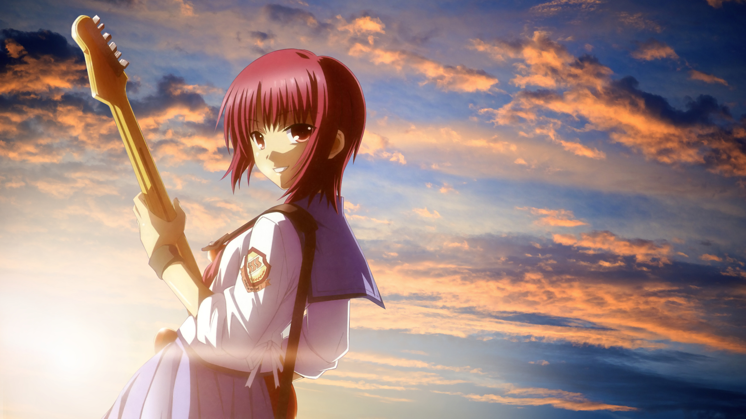 Angel Beats! (Anime): Supernatural beings, Died after being hit by a car. 2560x1440 HD Wallpaper.