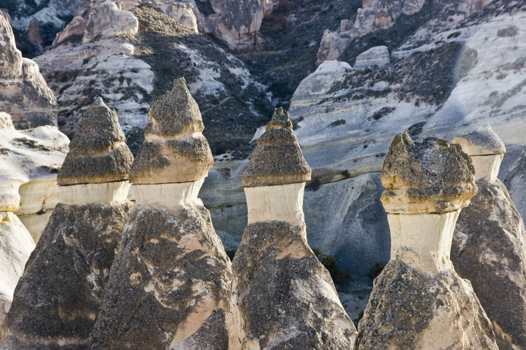 Fascinating landscape, Stone columns, Cappadocia, Turkey travel blog, 2110x1410 HD Desktop