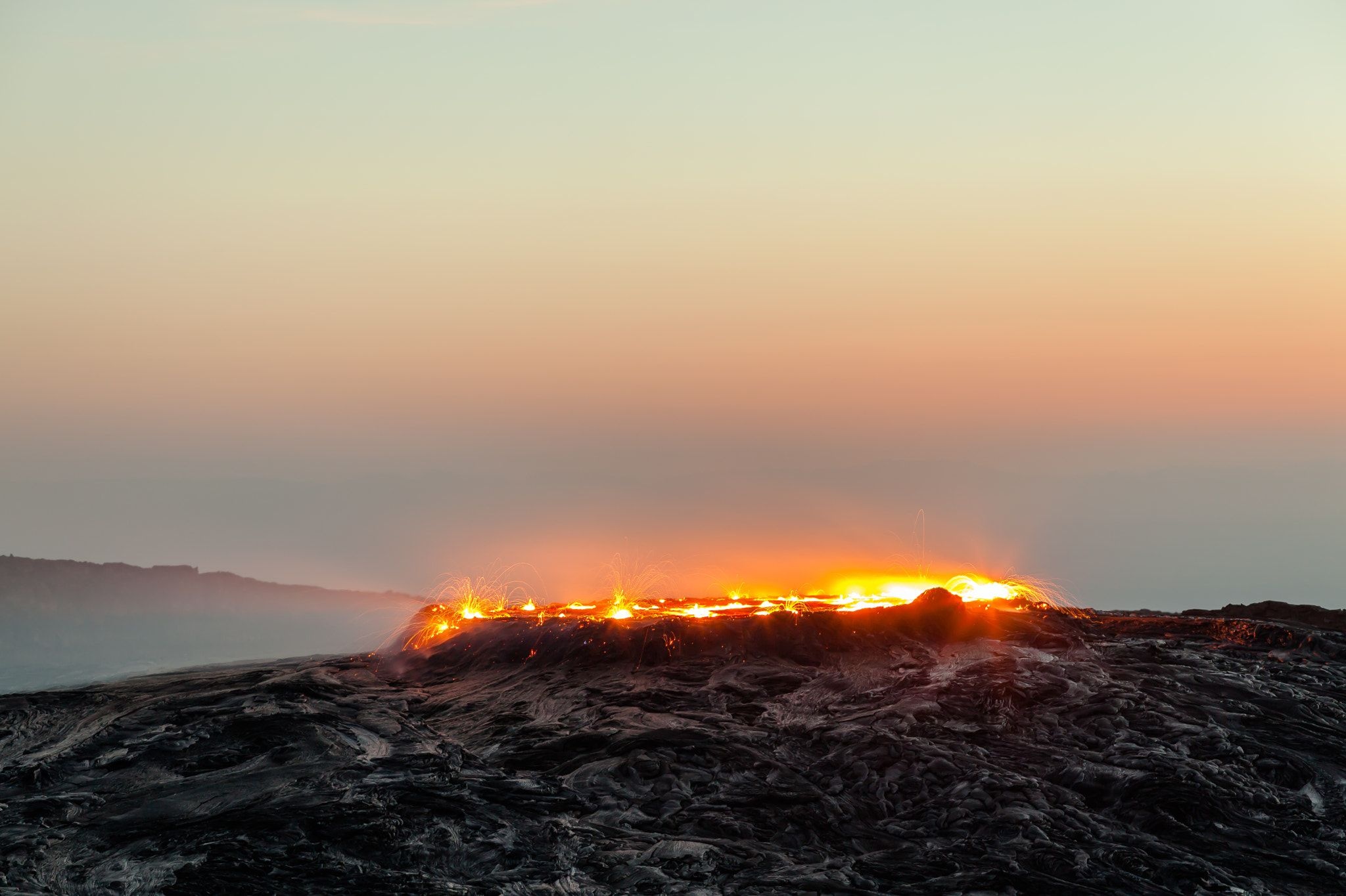 Erta Ale Volcano, Iconic Ethiopian volcano, Symbol of power, Majestic landscape, 2050x1370 HD Desktop