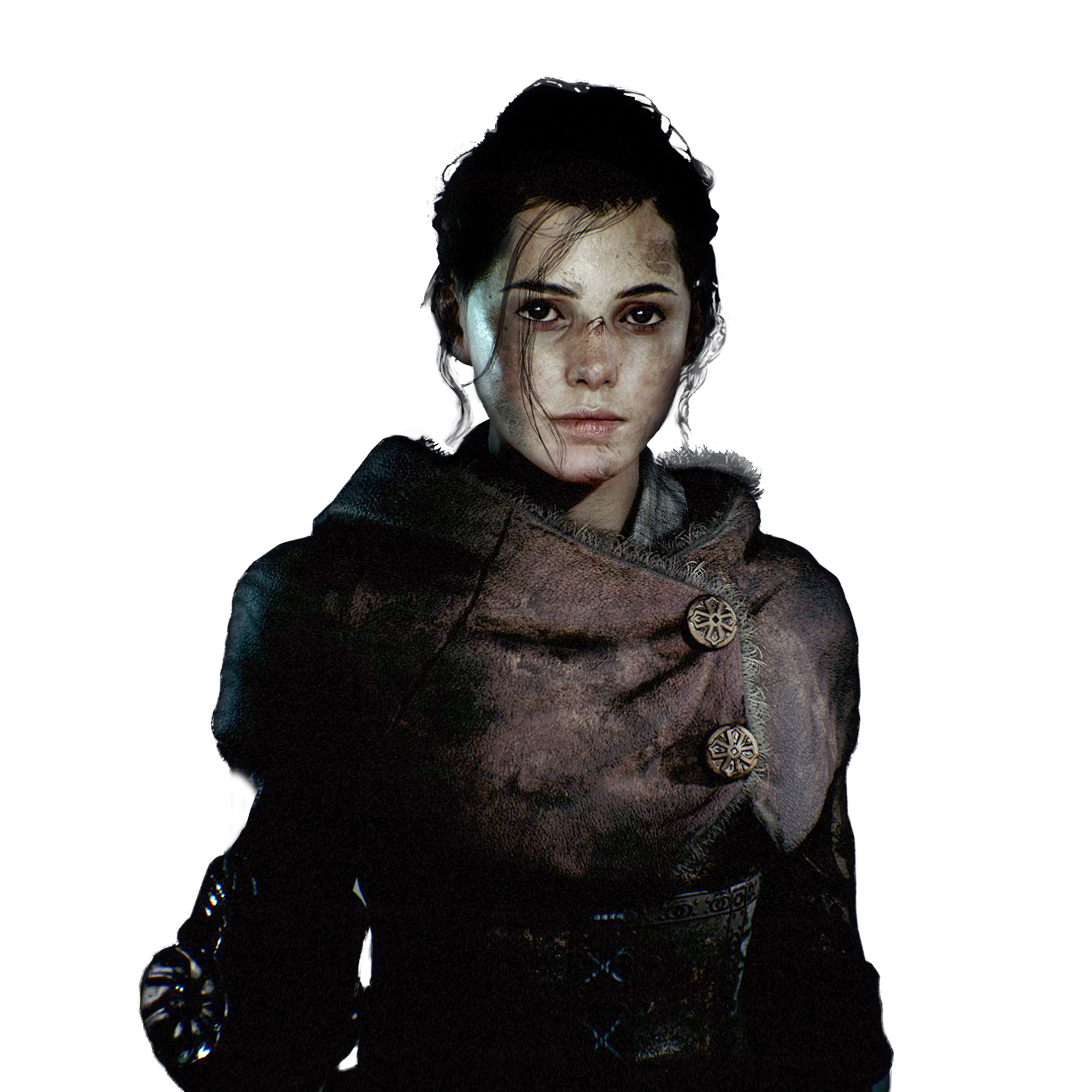 A Plague Tale: Requiem: Amicia de Rune, The main protagonist of the video game. 2160x2160 HD Background.