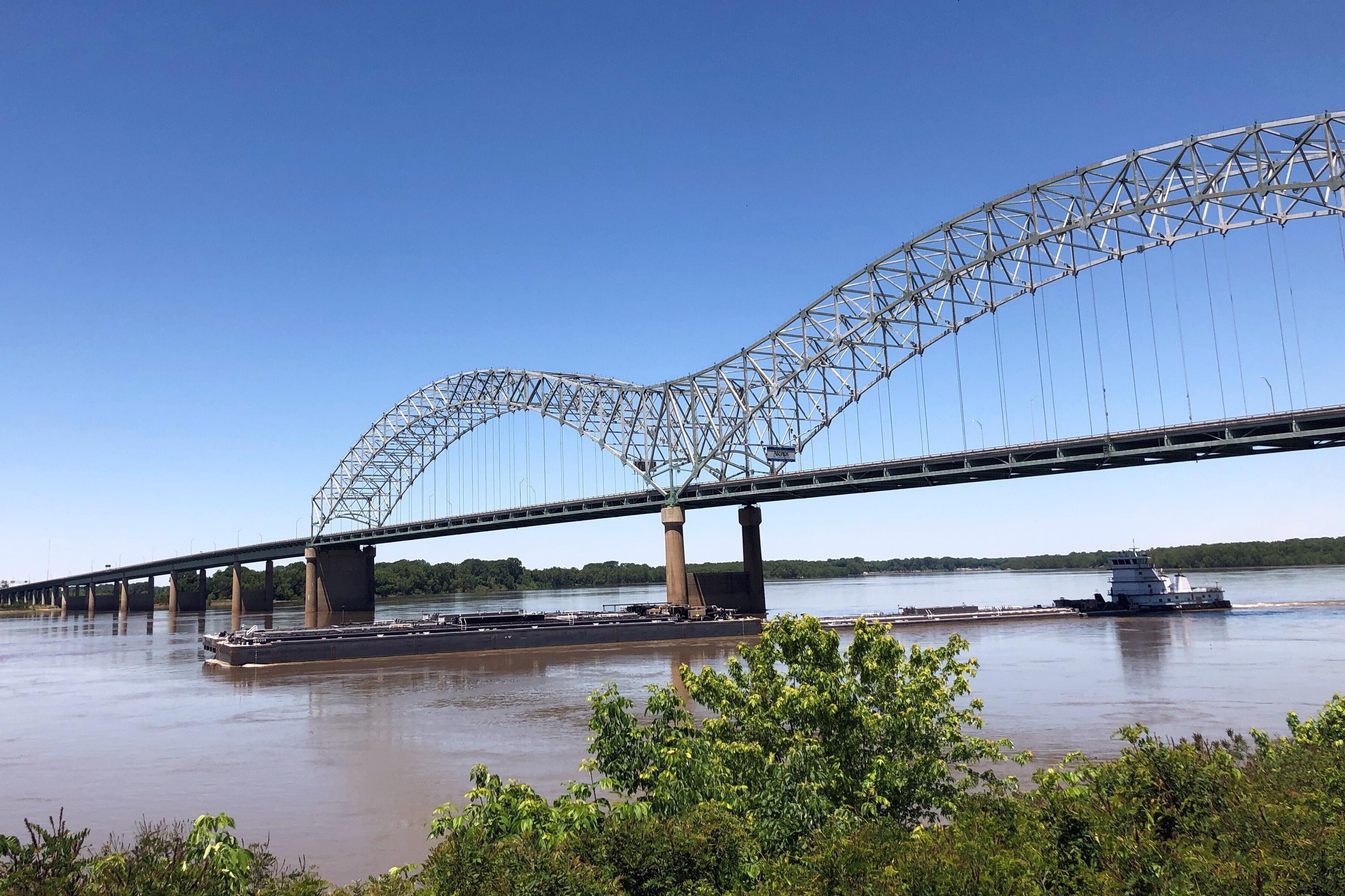 Mississippi River, Damaged bridge, Resumed traffic, AP news, 3000x2000 HD Desktop