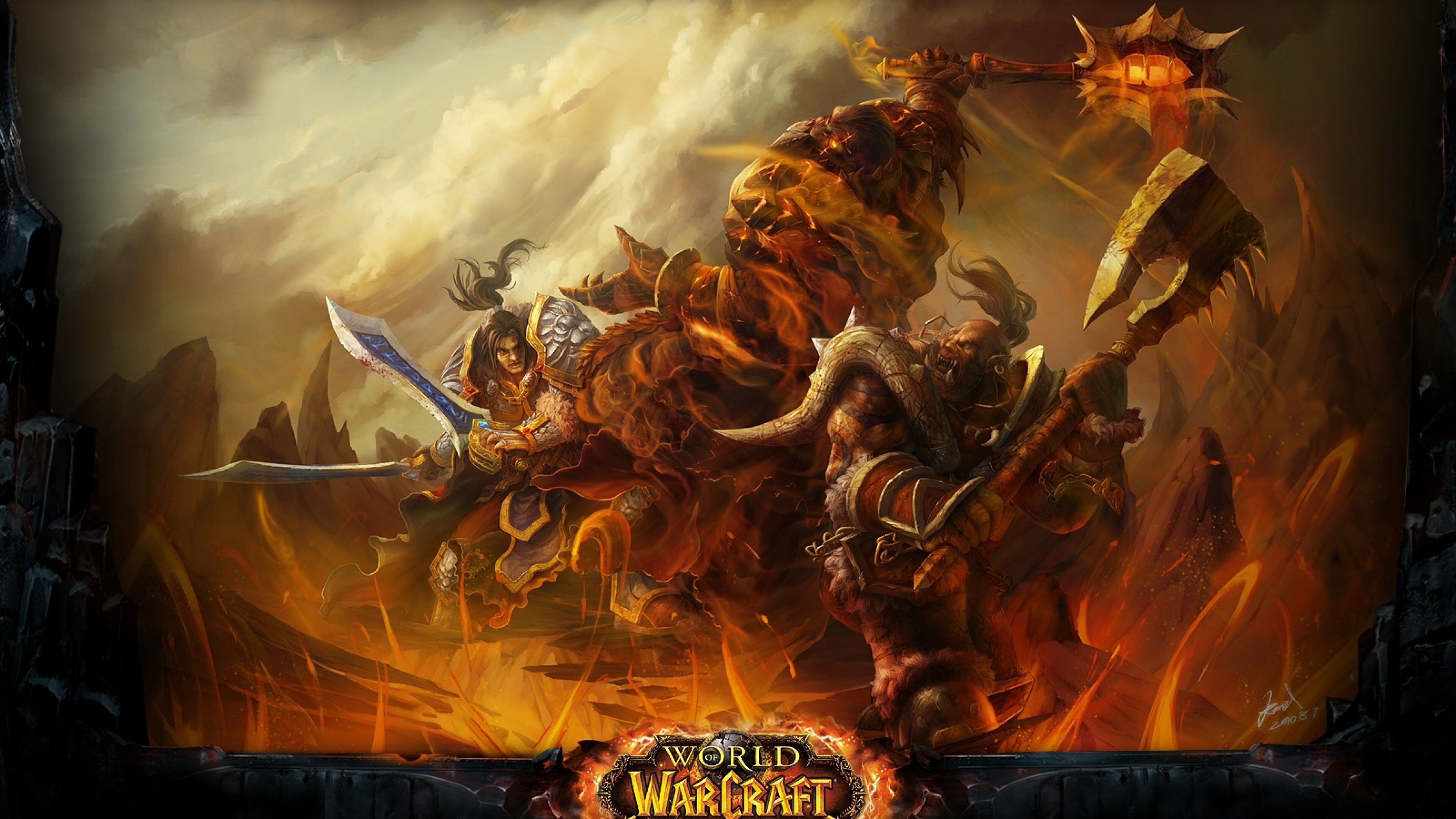 World of Warcraft: A massively multiplayer online role-playing game released in 2004. 3840x2160 4K Background.