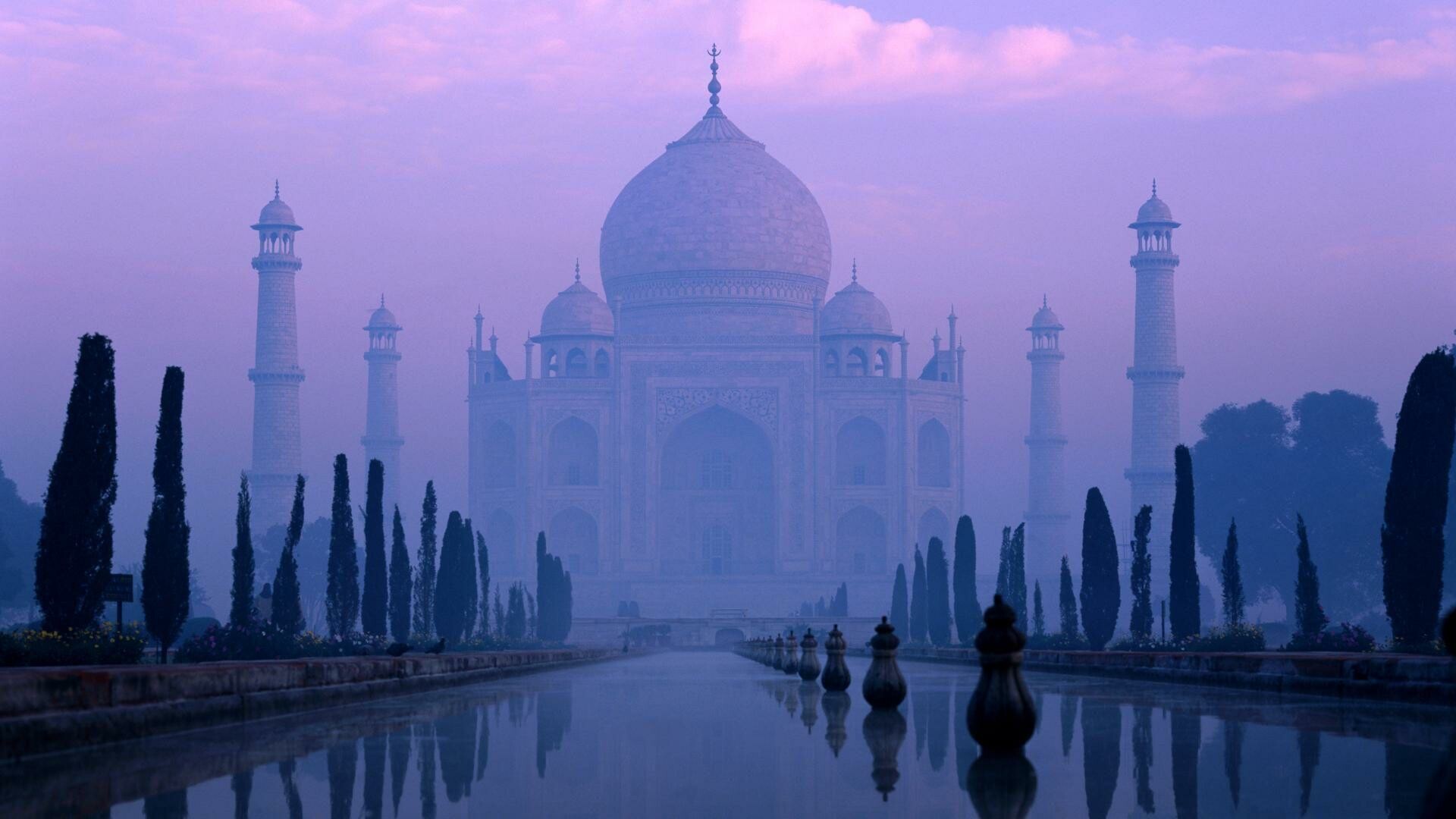 India: A mausoleum located in the city of Agra, Building, Architecture. 1920x1080 Full HD Wallpaper.