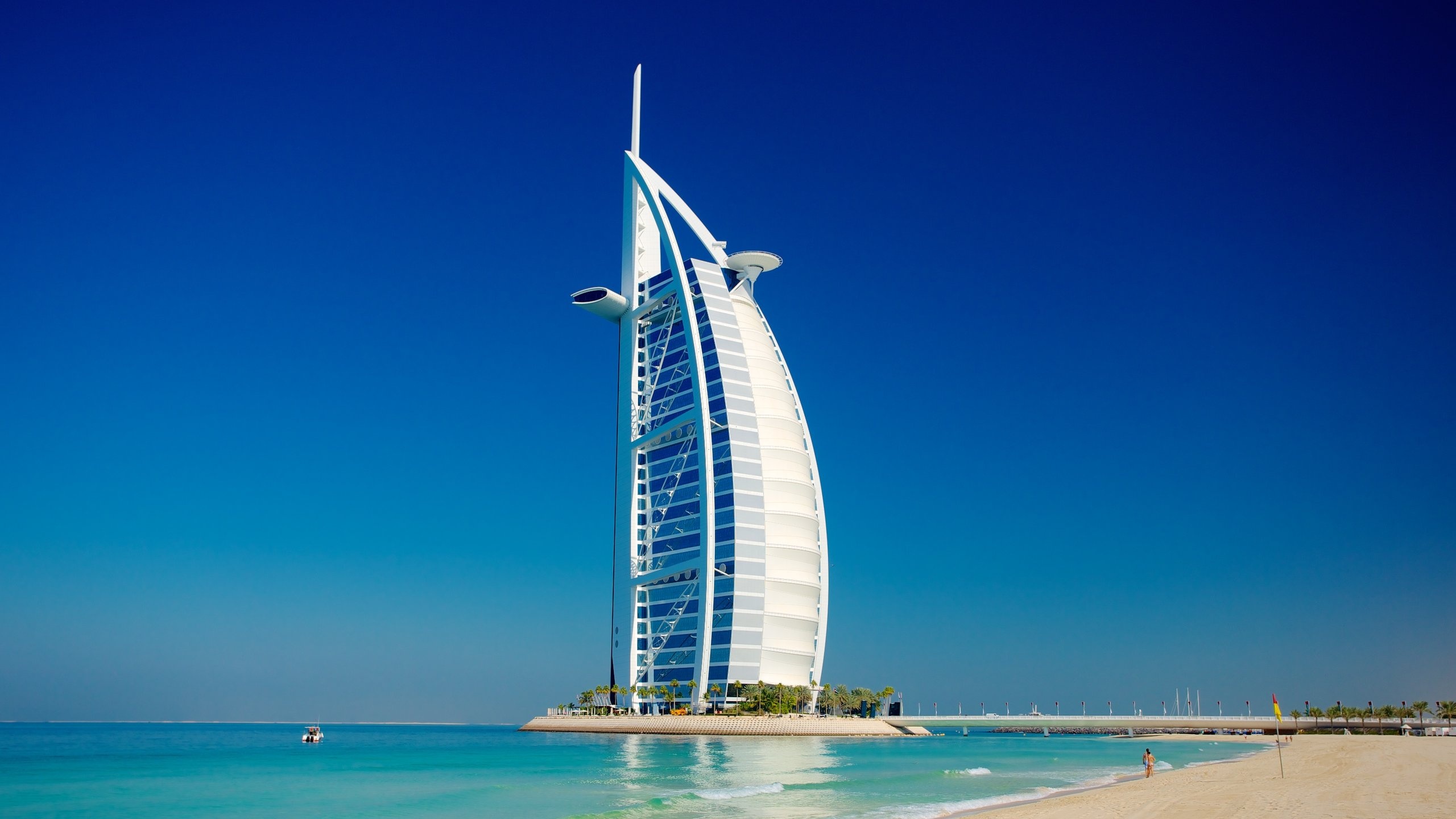 Burj al Arab Hotel, Dubai's allure, Luxurious indulgence, Unforgettable experiences, 2560x1440 HD Desktop
