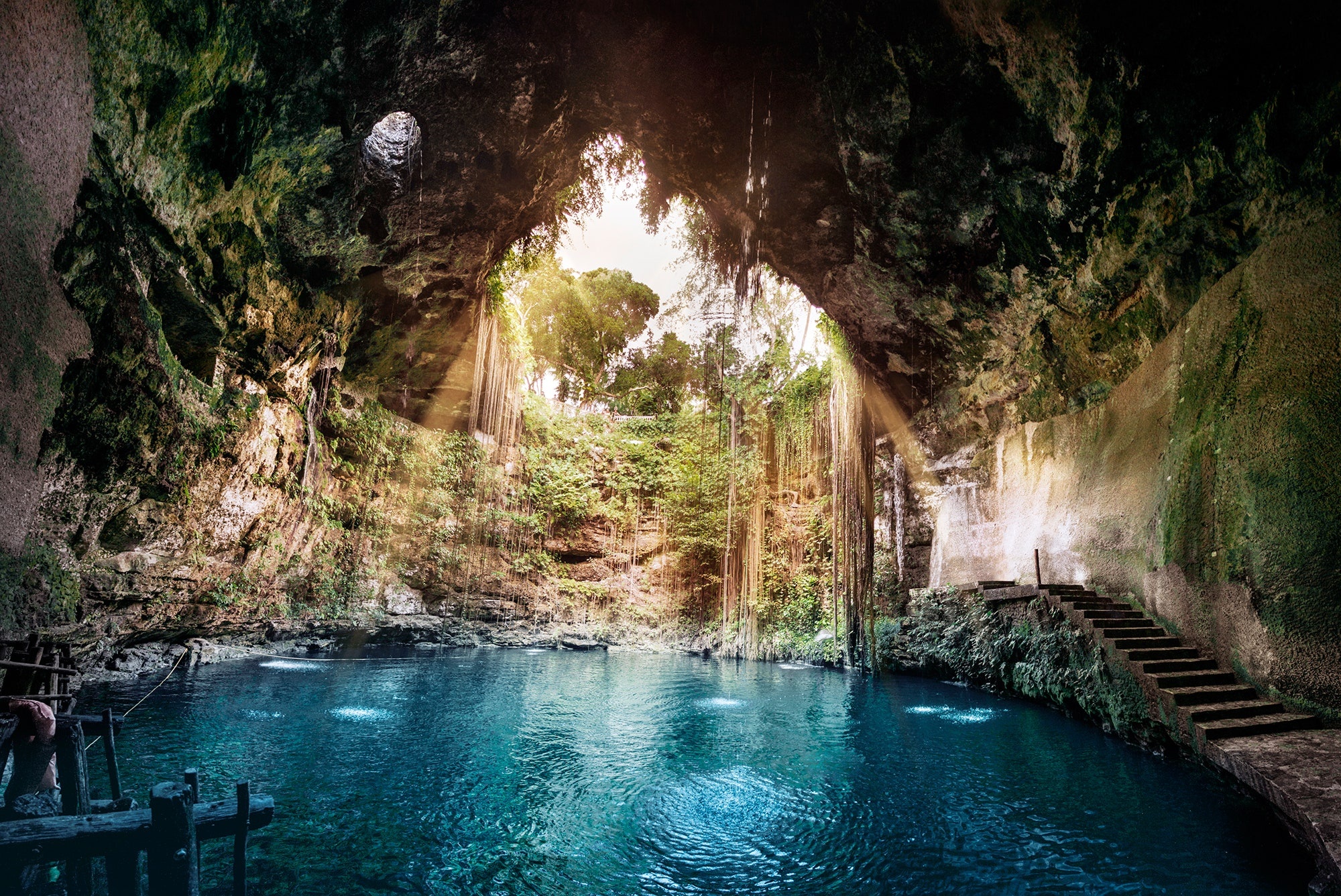 Ik Kil Cenote, Mexican travels, Hidden gem, Refreshing oasis, 2000x1340 HD Desktop