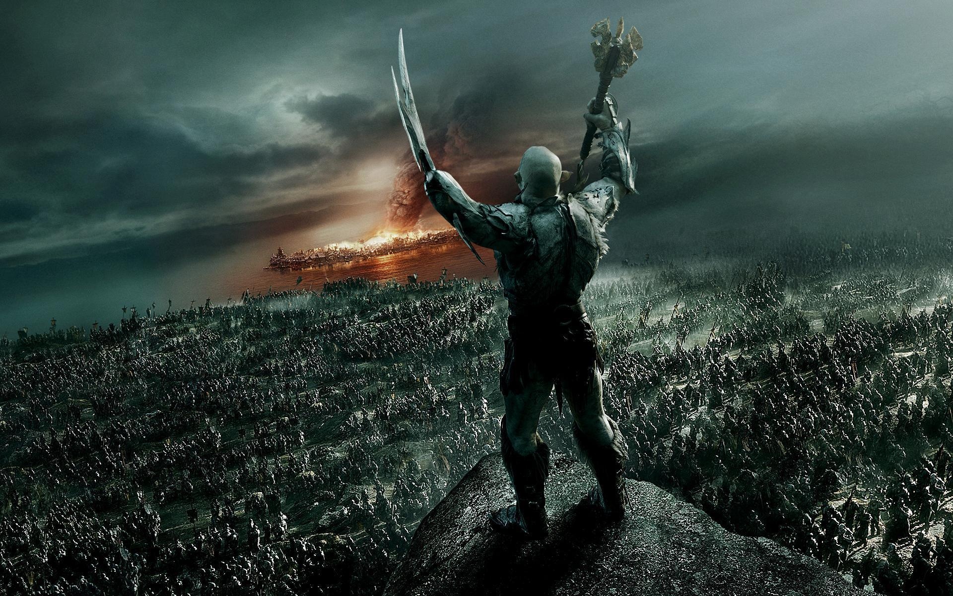 The Hobbit (Movie): Azog, An Orc-chieftain of Moria, A giant Orc with heavy armor. 1920x1200 HD Wallpaper.