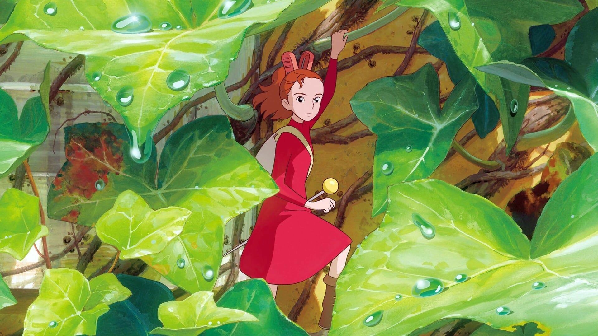 The Secret World of Arrietty: 2010, Animated movie, Studio Ghibli. 1920x1080 Full HD Background.