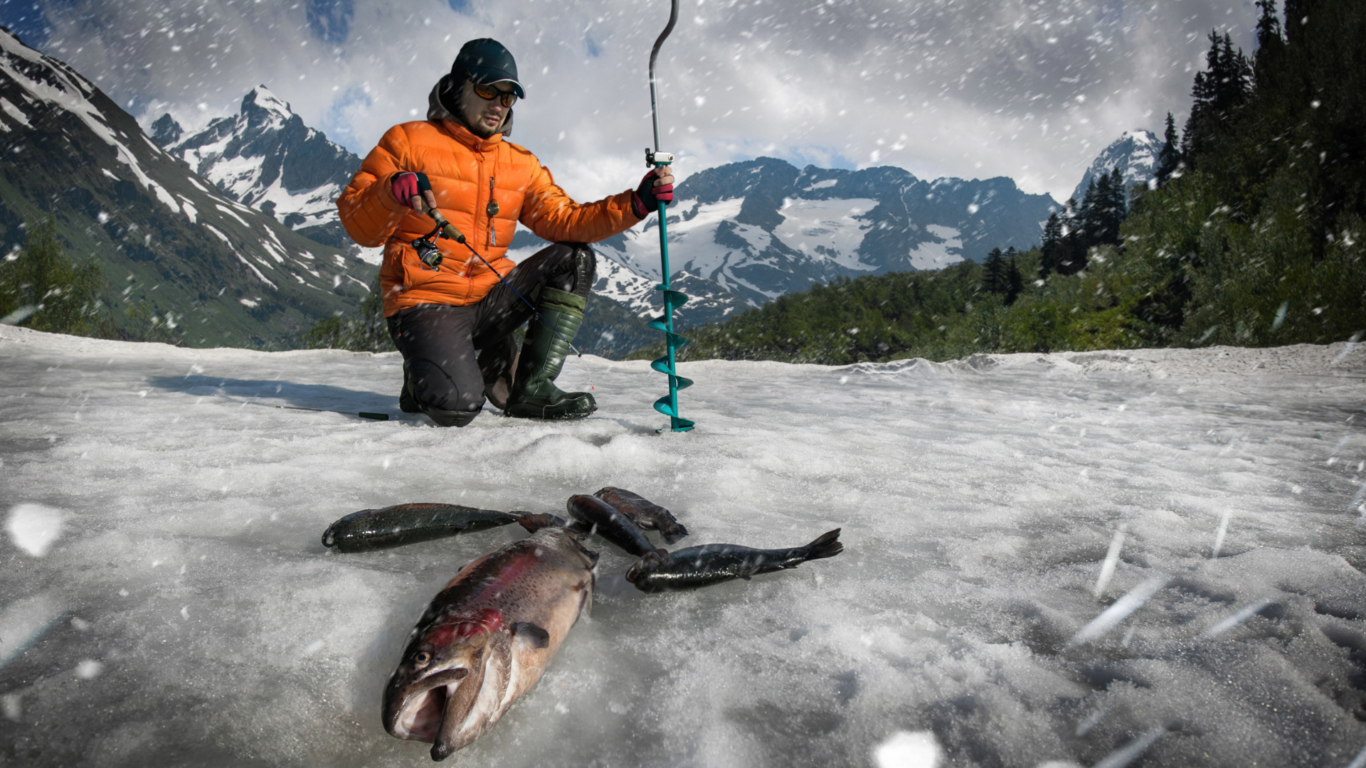 Ice Fishing, Best fishing rods, Target species, Advnture, 1920x1080 Full HD Desktop