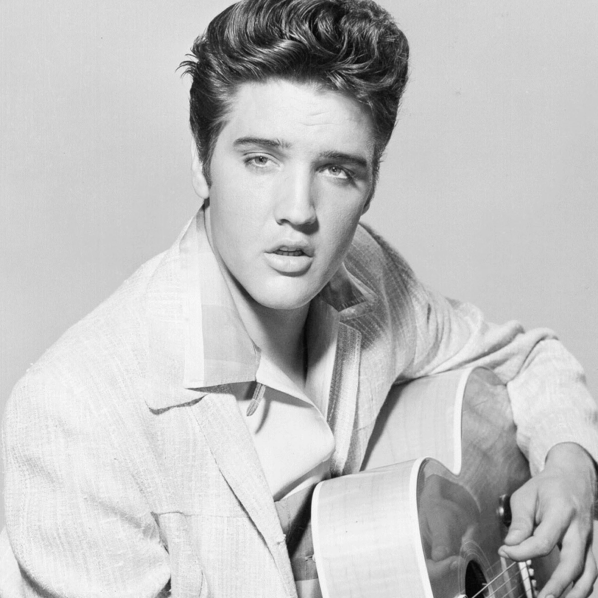 Elvis Presley: Renowned as a white singer who “sounded black”, The leading figure of rock and roll. 2050x2050 HD Wallpaper.