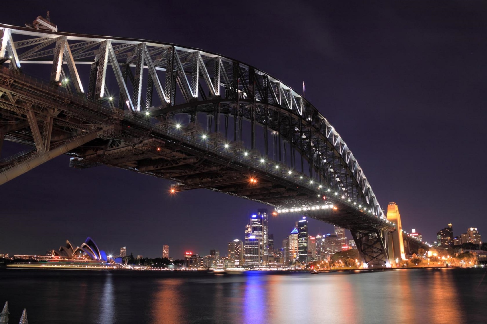 Sydney Harbor Bridge, Architectural marvel, City skyline, Jooinn free download, 1920x1280 HD Desktop