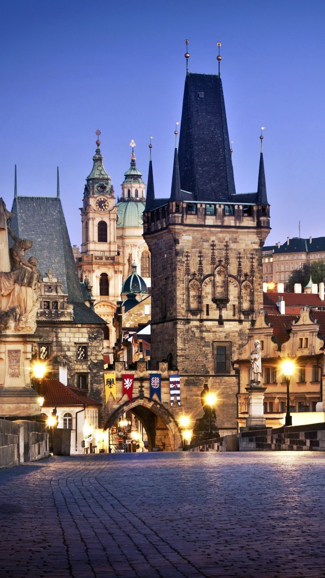 Prague: The city hosts the Czech Beer Festival, the largest beer festival in the Czech Republic. 1080x1920 Full HD Background.