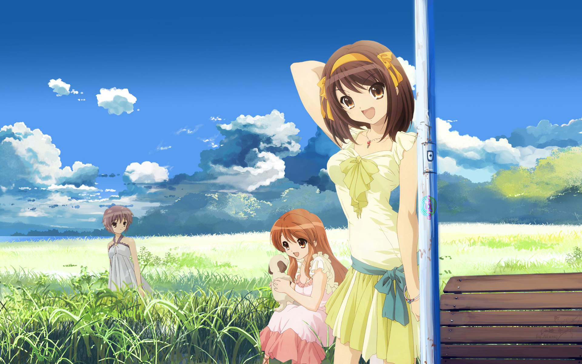 Melancholy of Haruhi Suzumiya, Anime girls, 1920x1200 HD Desktop