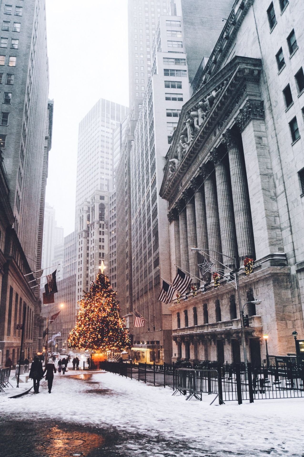 New York Christmas, Beautiful places, New York City, Apology, 1280x1920 HD Phone