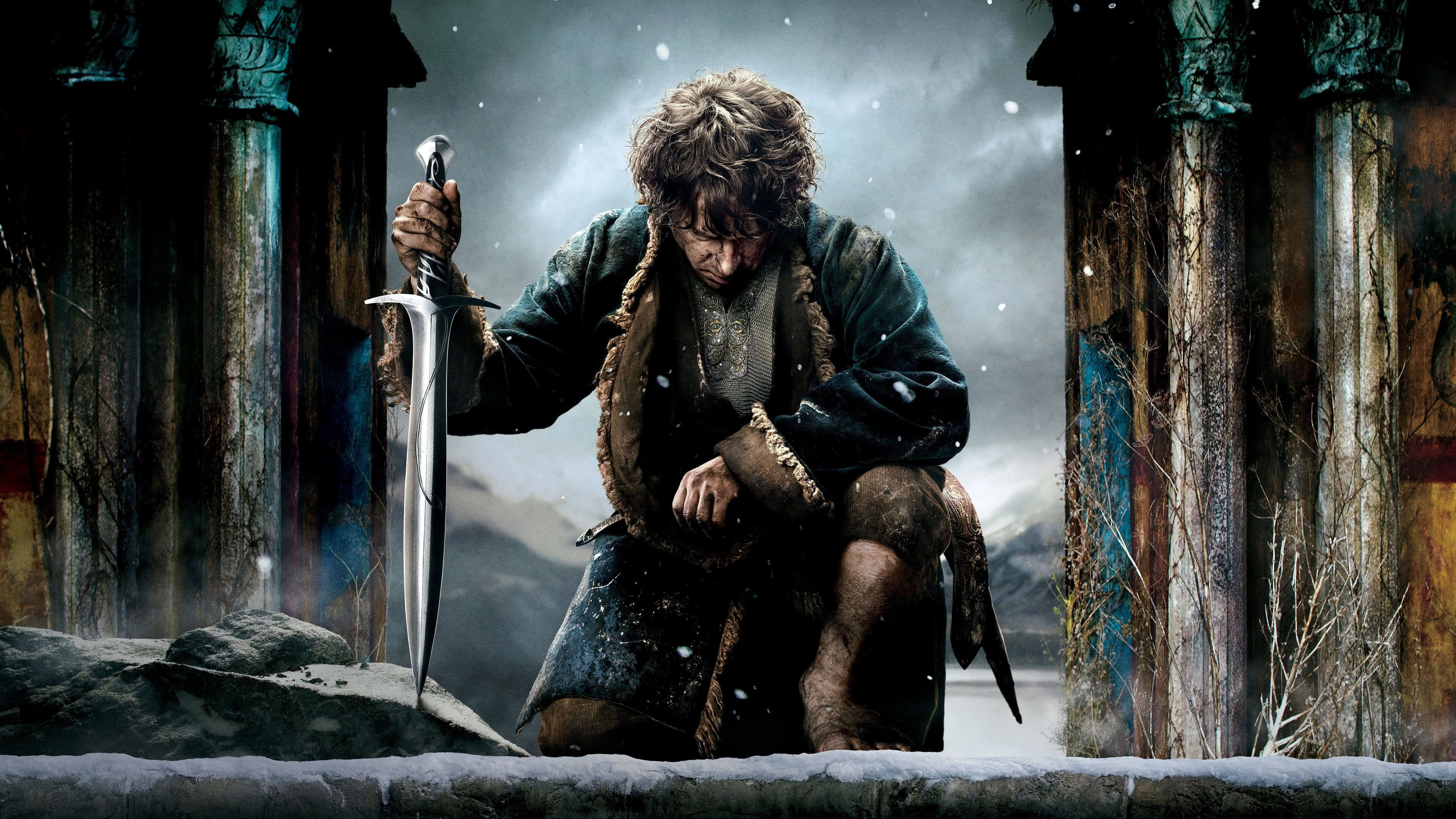 Bilbo Baggins character, Memorable wallpaper, Adventure companion, Mythical world, 3840x2160 4K Desktop