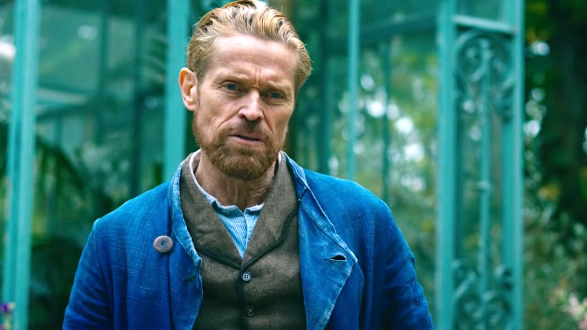 Willem Dafoe: The portrayal of Vincent van Gogh in biographical drama film At Eternity's Gate. 1920x1080 Full HD Background.