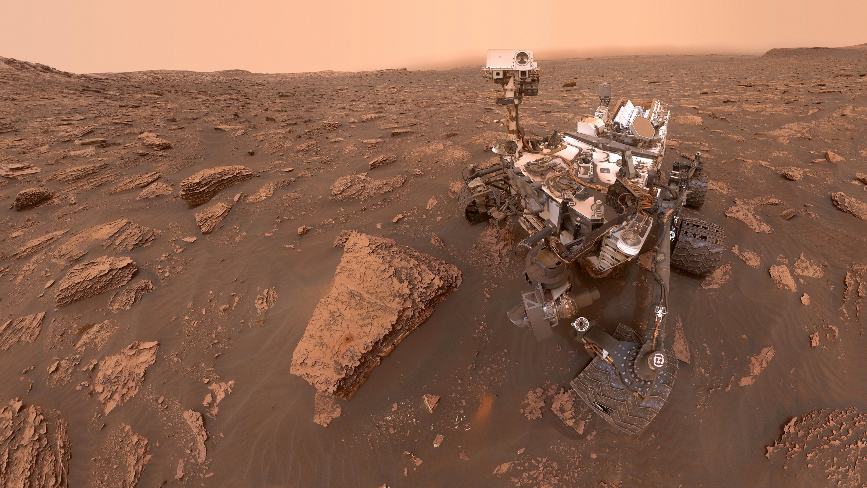 Curiosity rover, Mountain measurement, Mars exploration, NASA findings, 3000x1690 HD Desktop