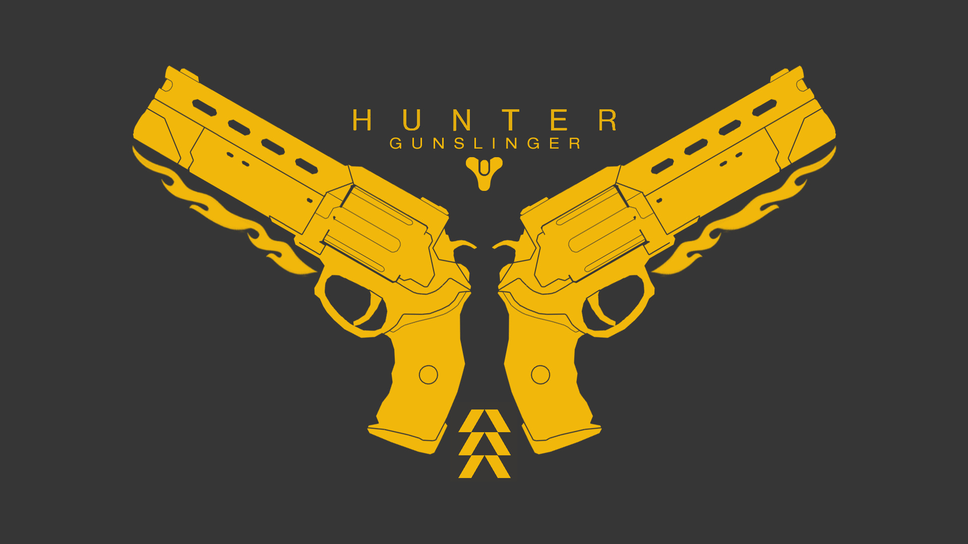 Hunter (Destiny), Gunslinger class, Powerful weaponry, Digital artistry, 1920x1080 Full HD Desktop