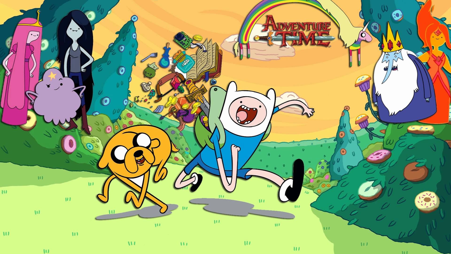 Finn, Jake, Adventure Time characters, Animated series, 1920x1080 Full HD Desktop