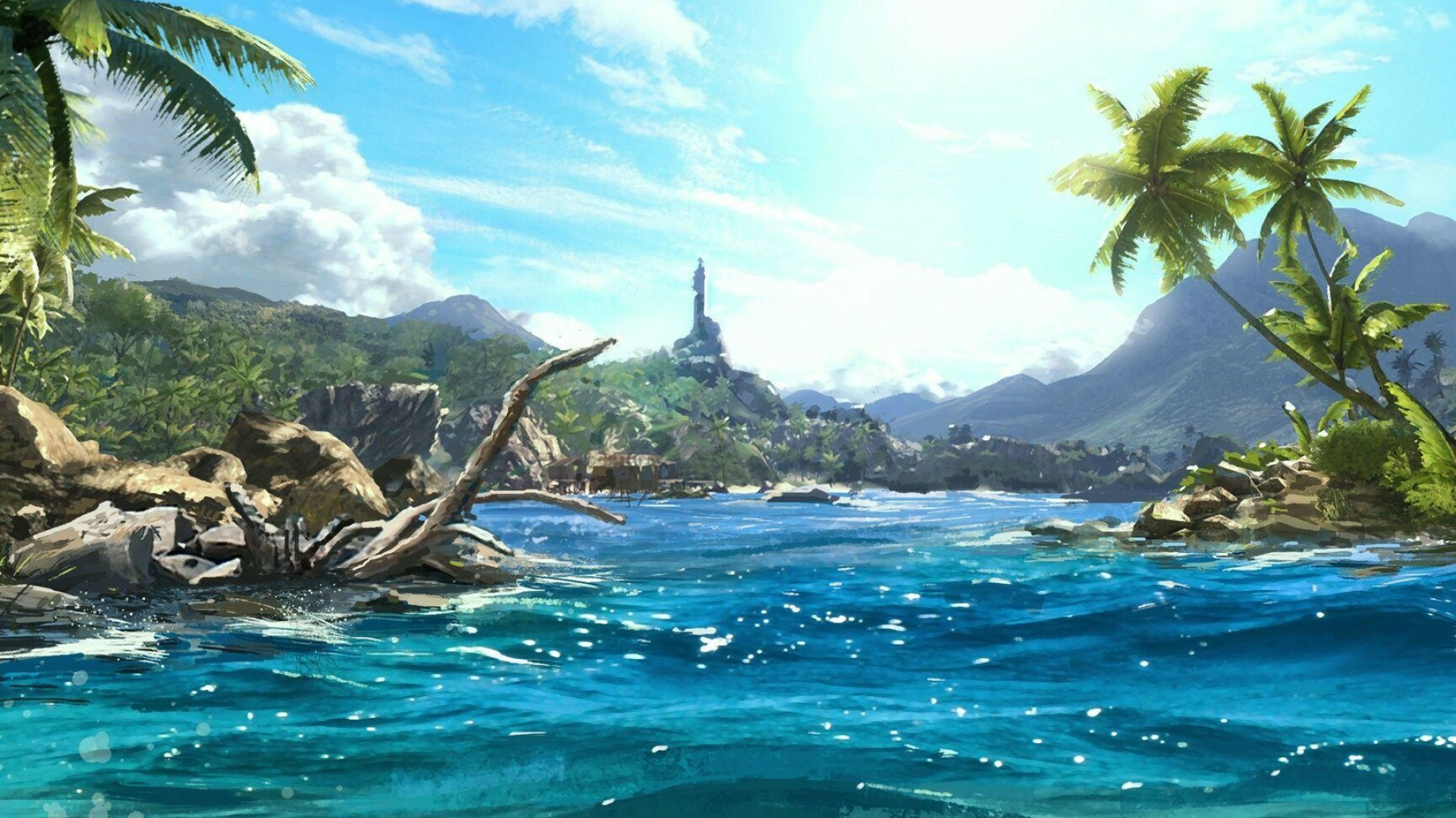 Far Cry 3: An open world first-person shooter set on an island. 1920x1080 Full HD Wallpaper.