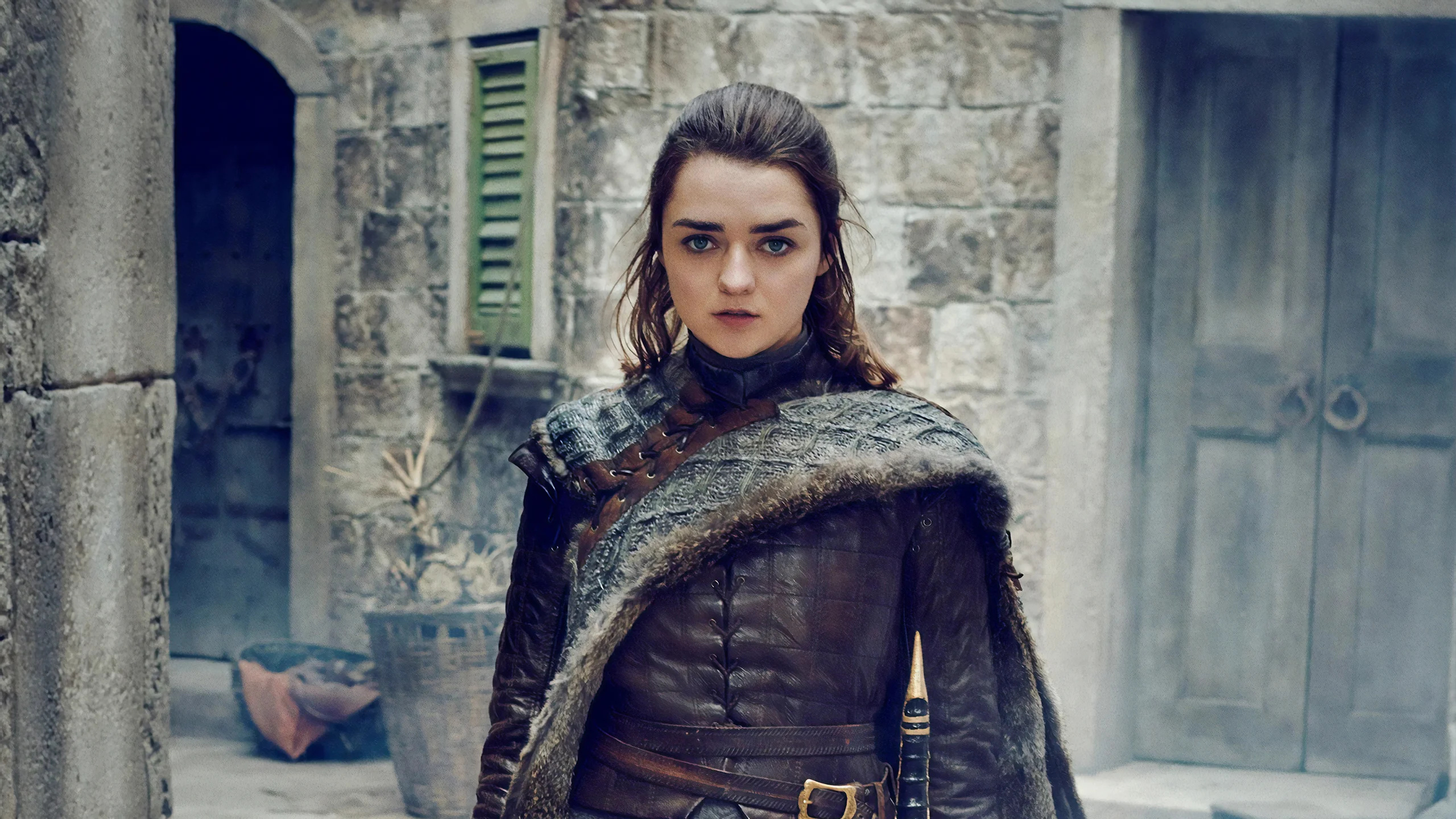 Arya Stark, Season 8, Wallpapers, Backgrounds, 2560x1440 HD Desktop