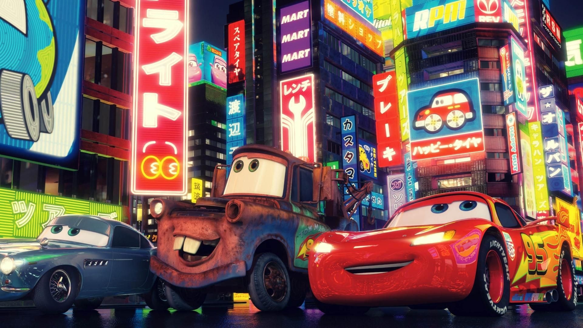 Cars (Disney): The 12th feature-length Pixar film, Directed by John Lasseter and Brad Lewis. 1920x1080 Full HD Background.
